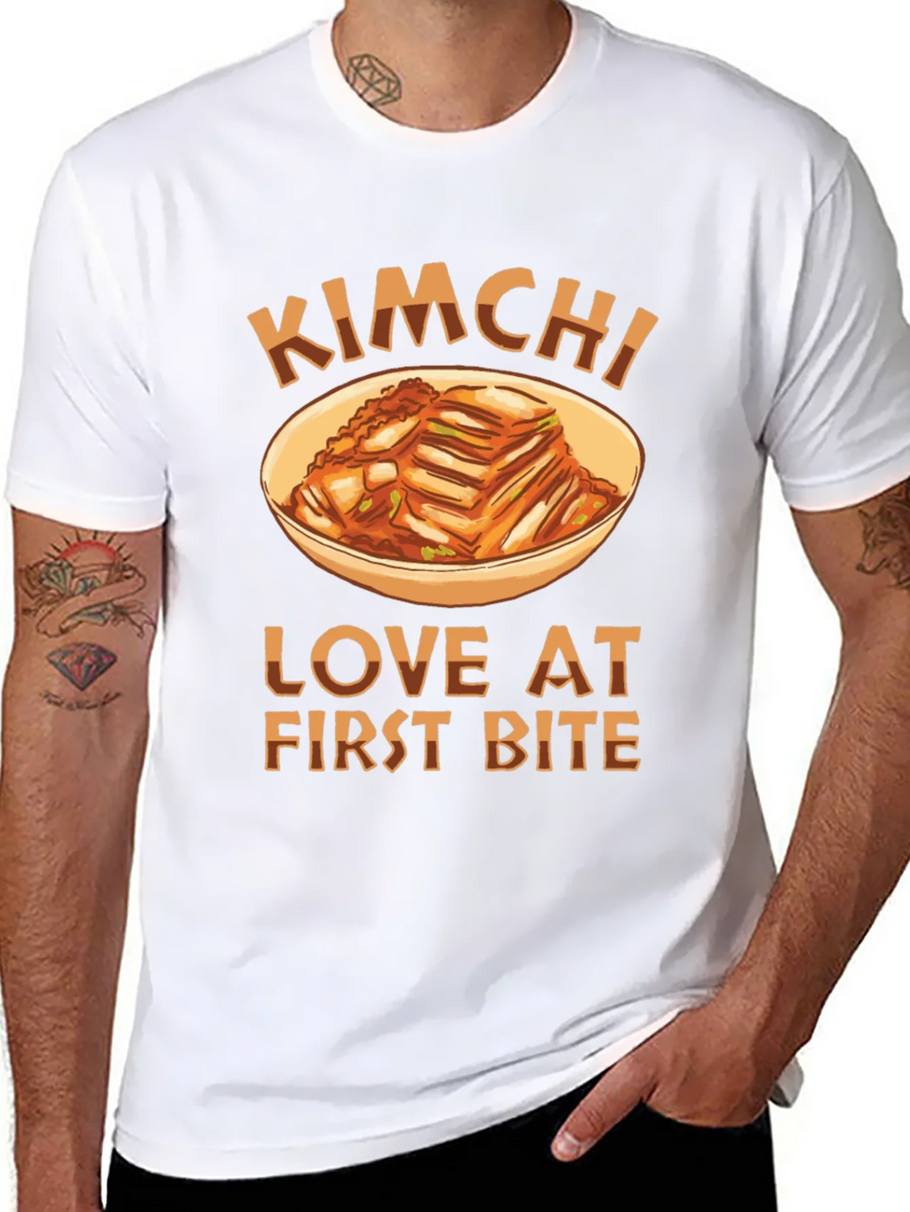 Kimchi Love at First Bite Black T-Shirt