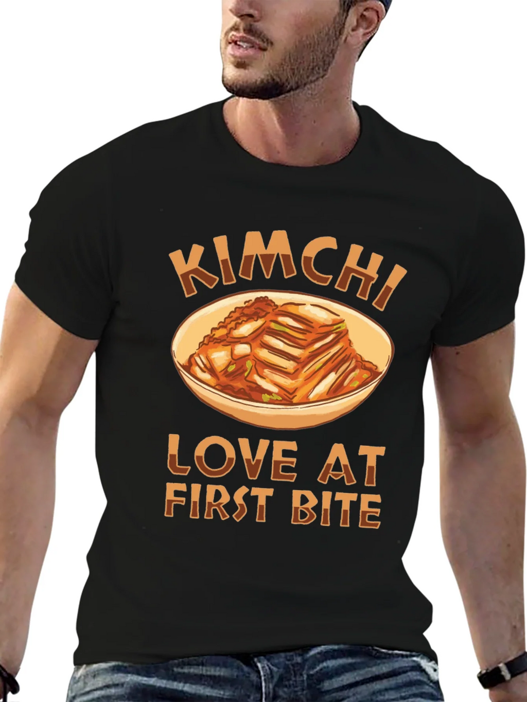 Kimchi Love at First Bite Black T-Shirt
