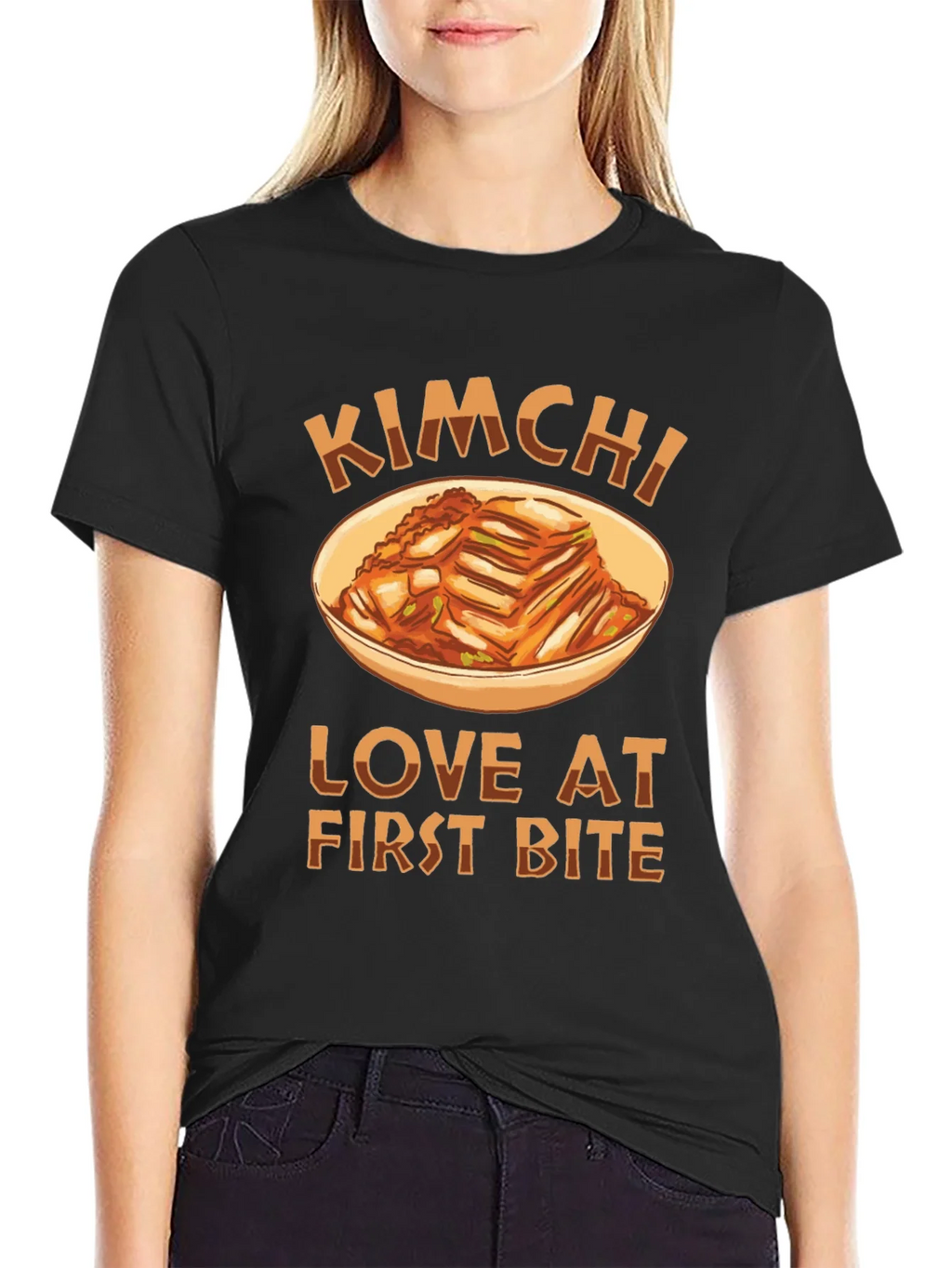 Kimchi Love at First Bite Black T-Shirt
