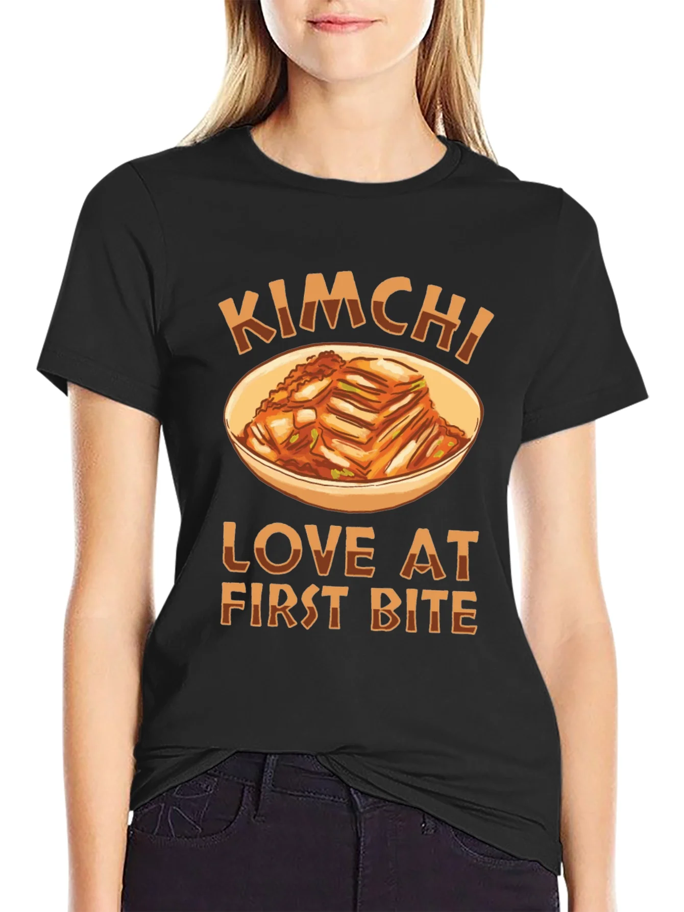 Kimchi Love at First Bite Black T-Shirt