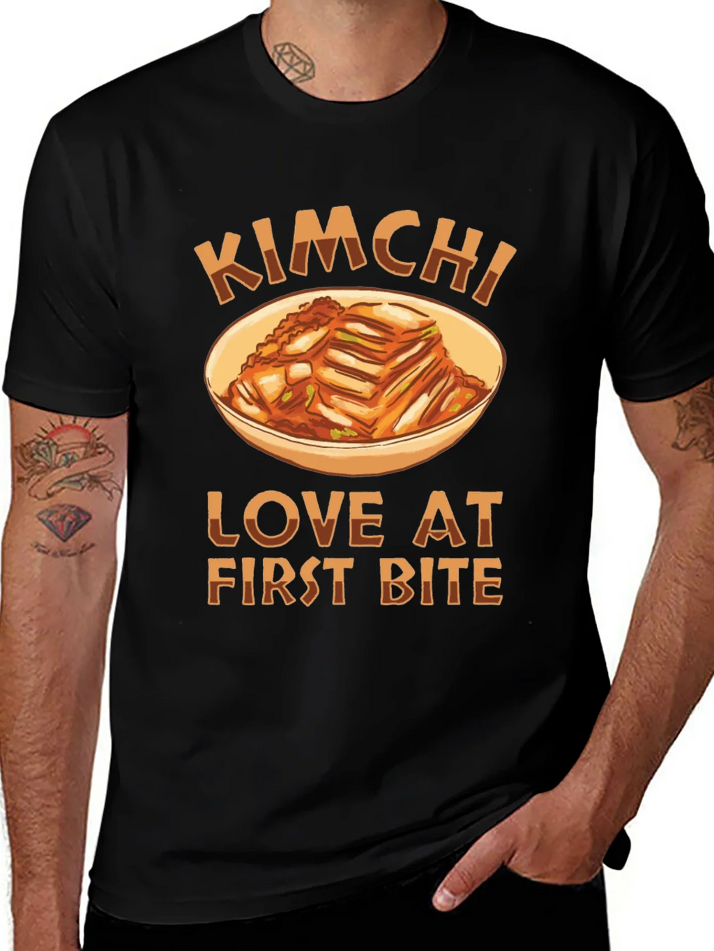 Kimchi Love at First Bite Black T-Shirt