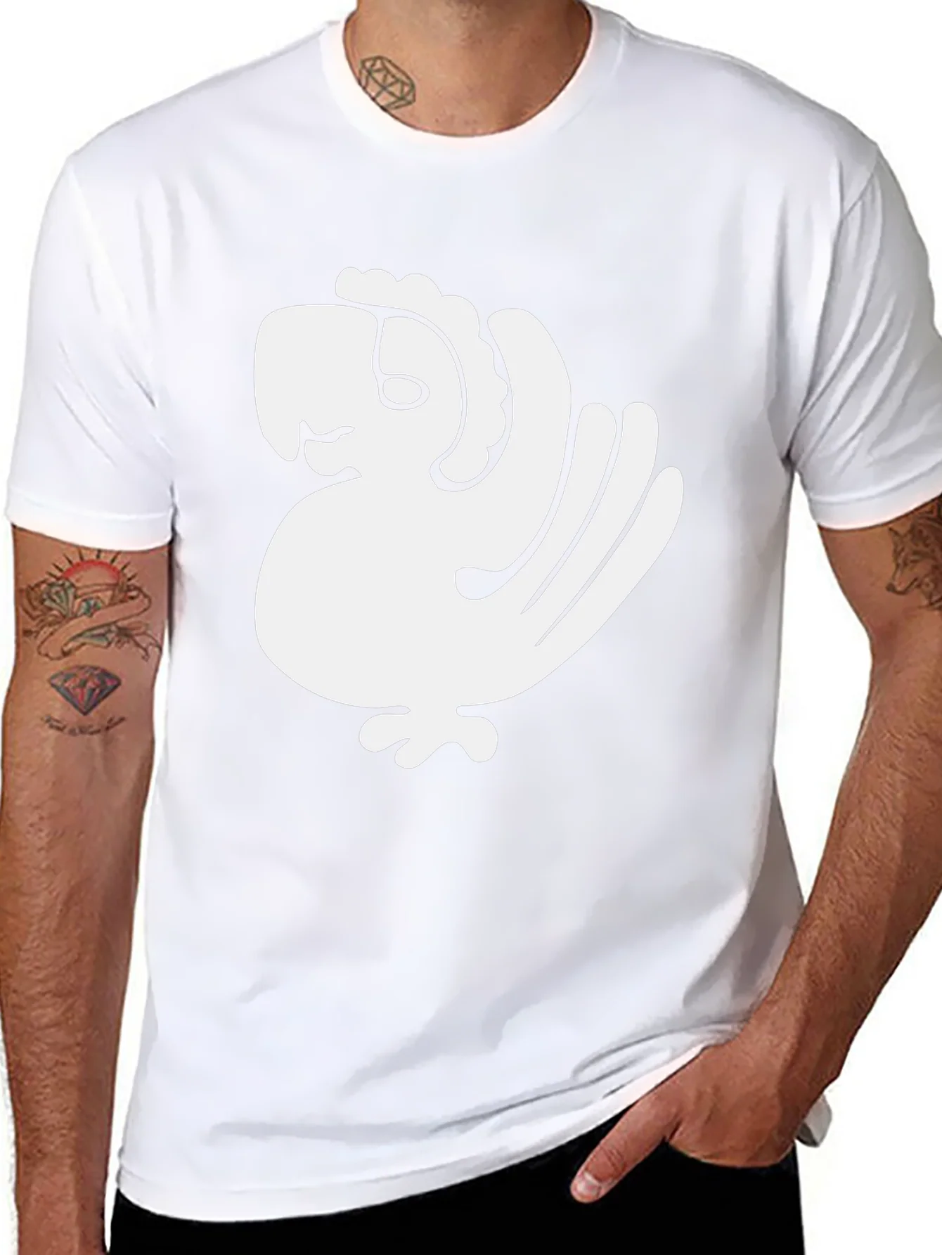 Abstract Bird Graphic Tee - Stylish & Unique
