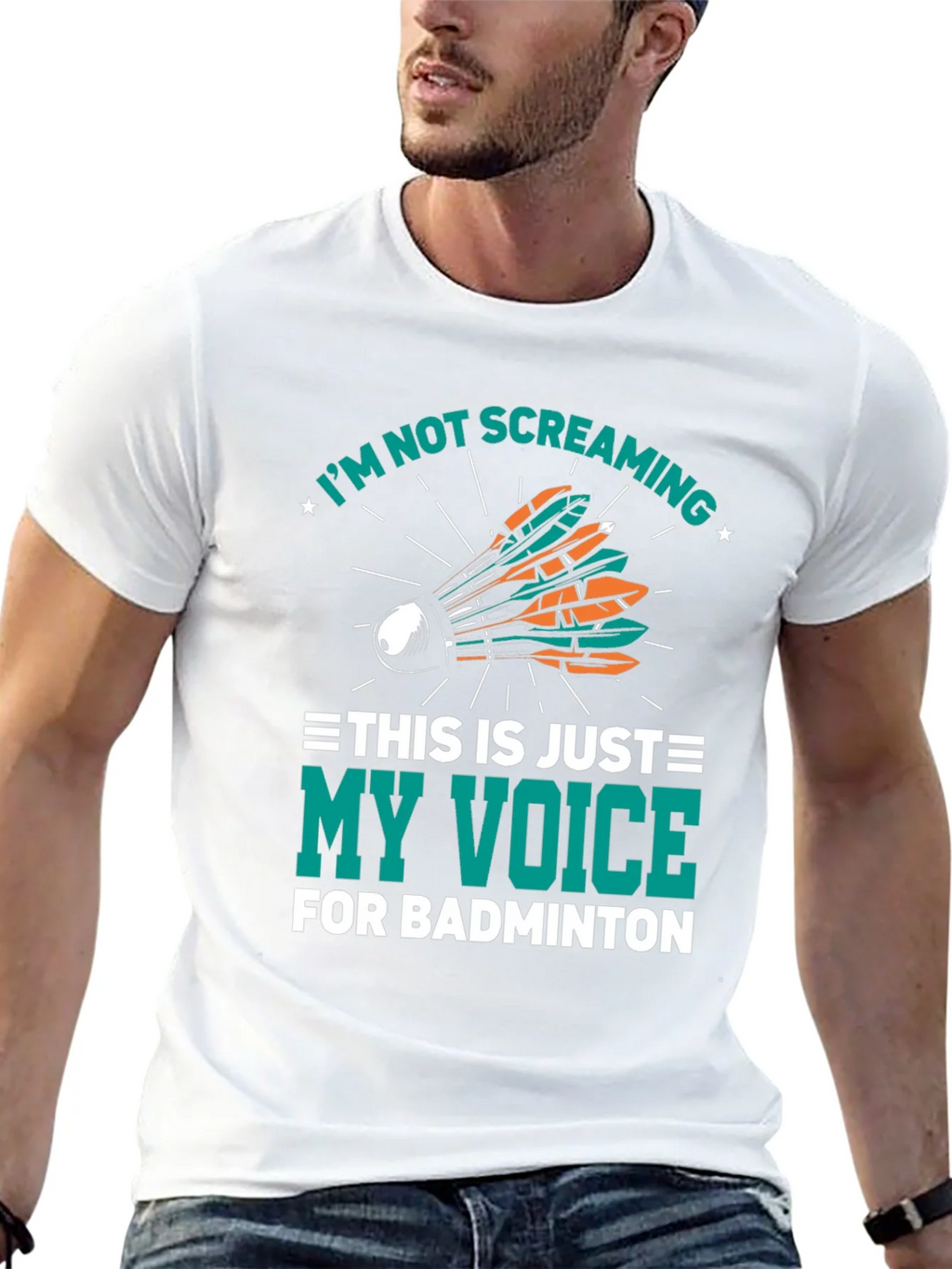 Badminton Screaming Voice T-Shirt