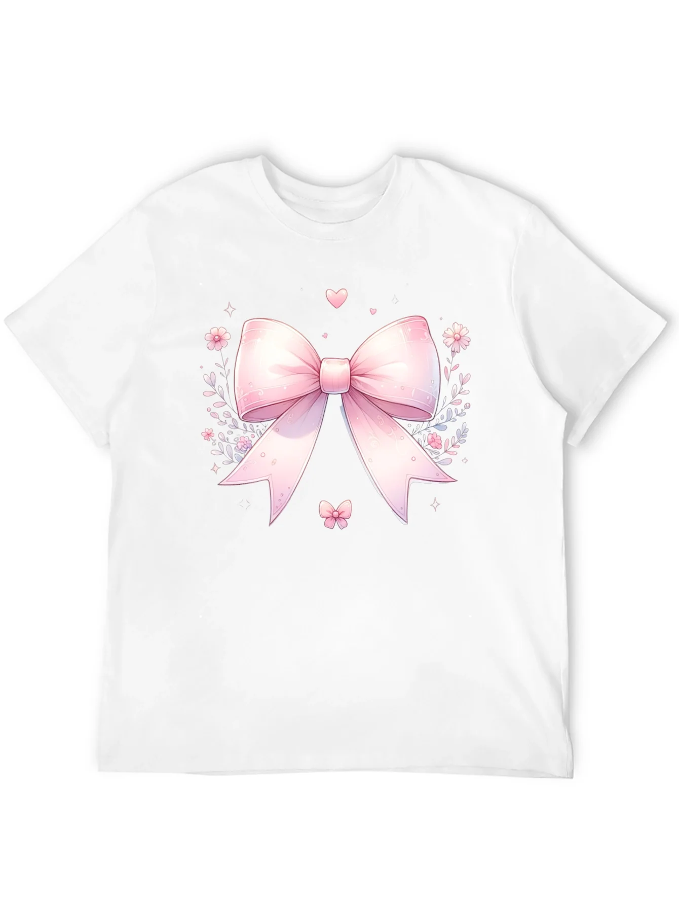 Cute Pink Bow T-Shirt - Kawaii Style