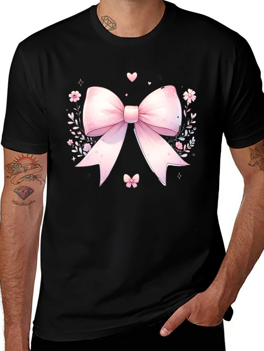 Cute Pink Bow T-Shirt - Kawaii Style