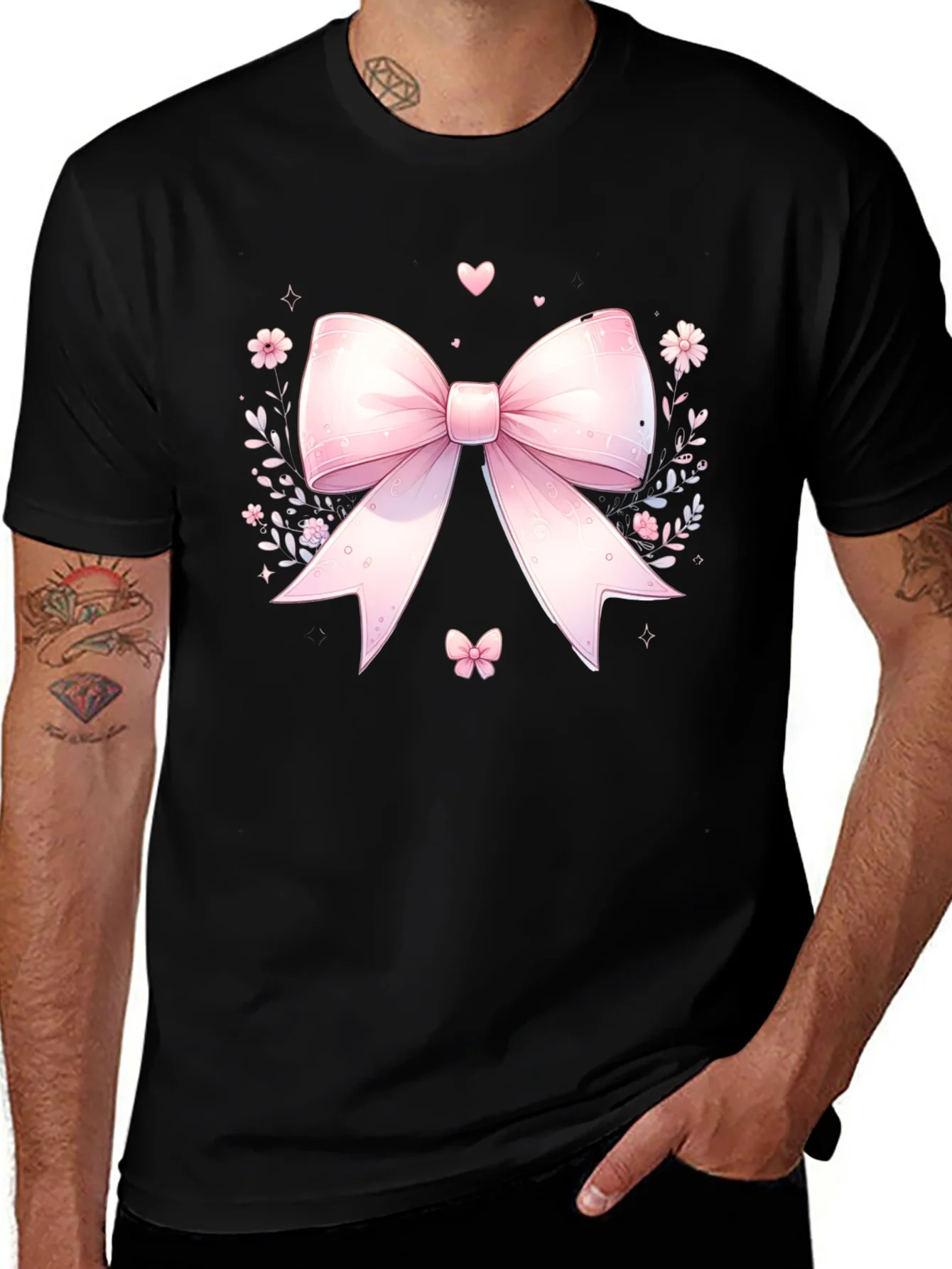 Cute Pink Bow T-Shirt - Kawaii Style