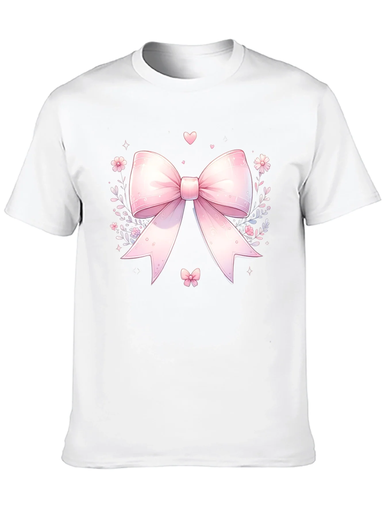 Cute Pink Bow T-Shirt - Kawaii Style