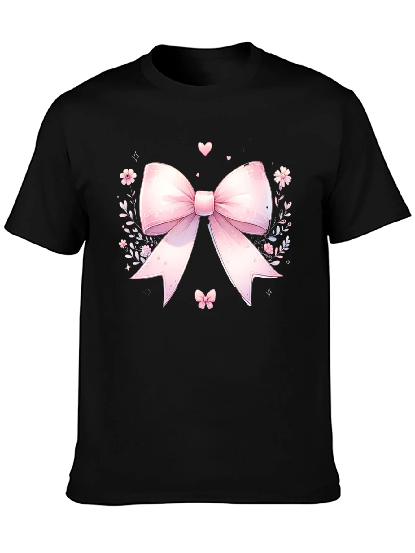 Cute Pink Bow T-Shirt - Kawaii Style