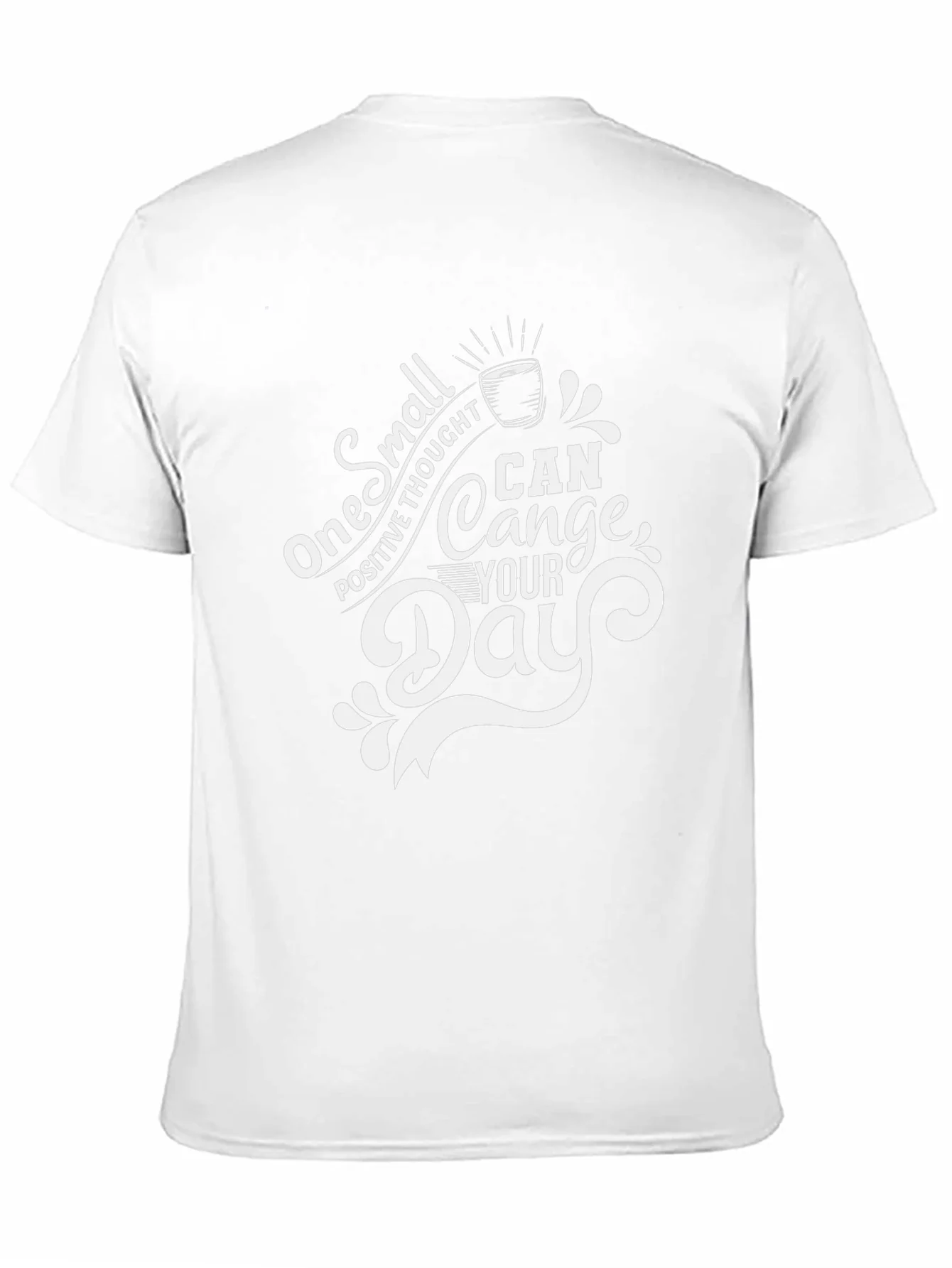 Inspirational Graphic Tee: One Small Thought Can Change Your Day