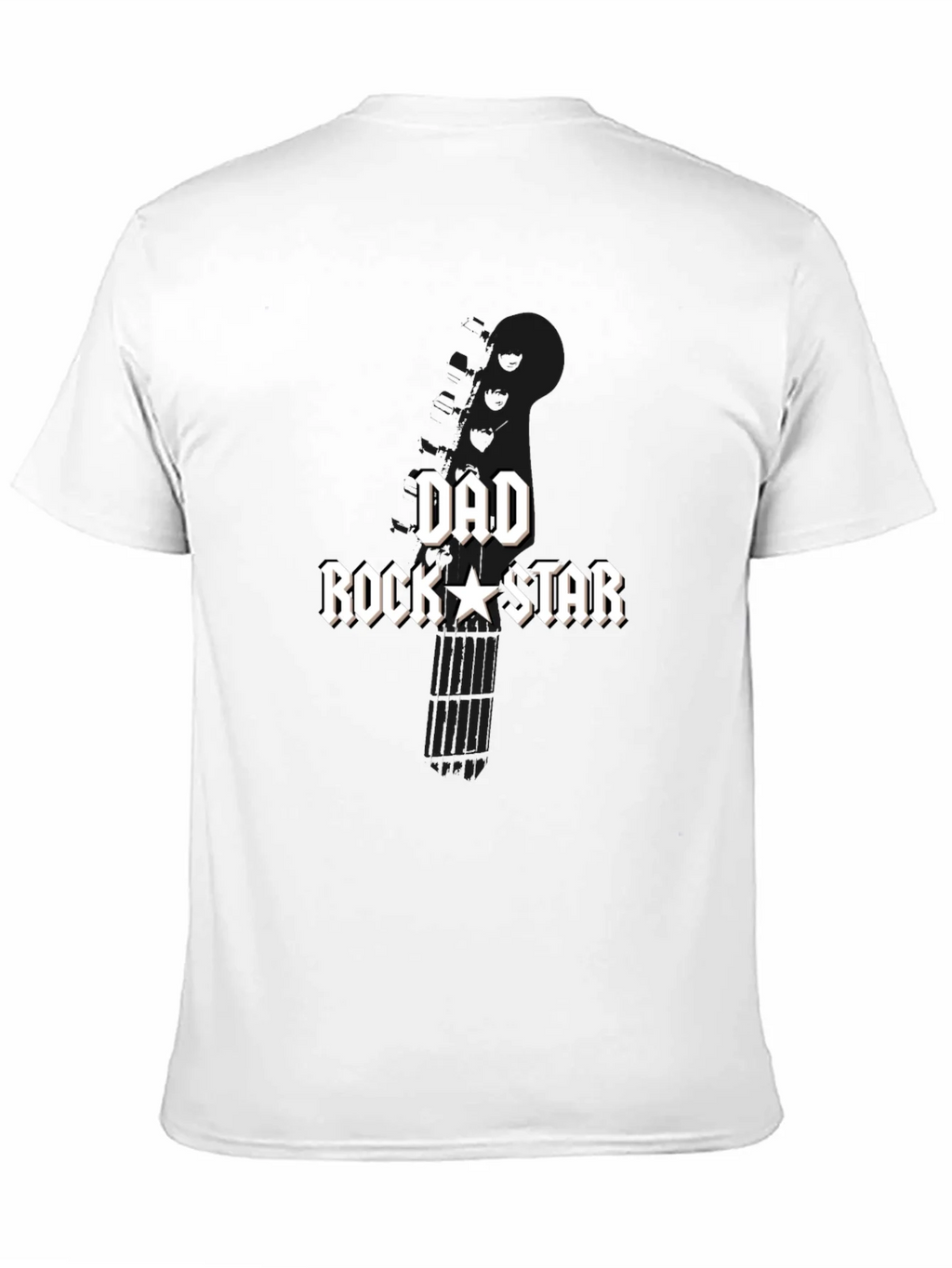 Dad Rockstar Graphic T-Shirt - Black