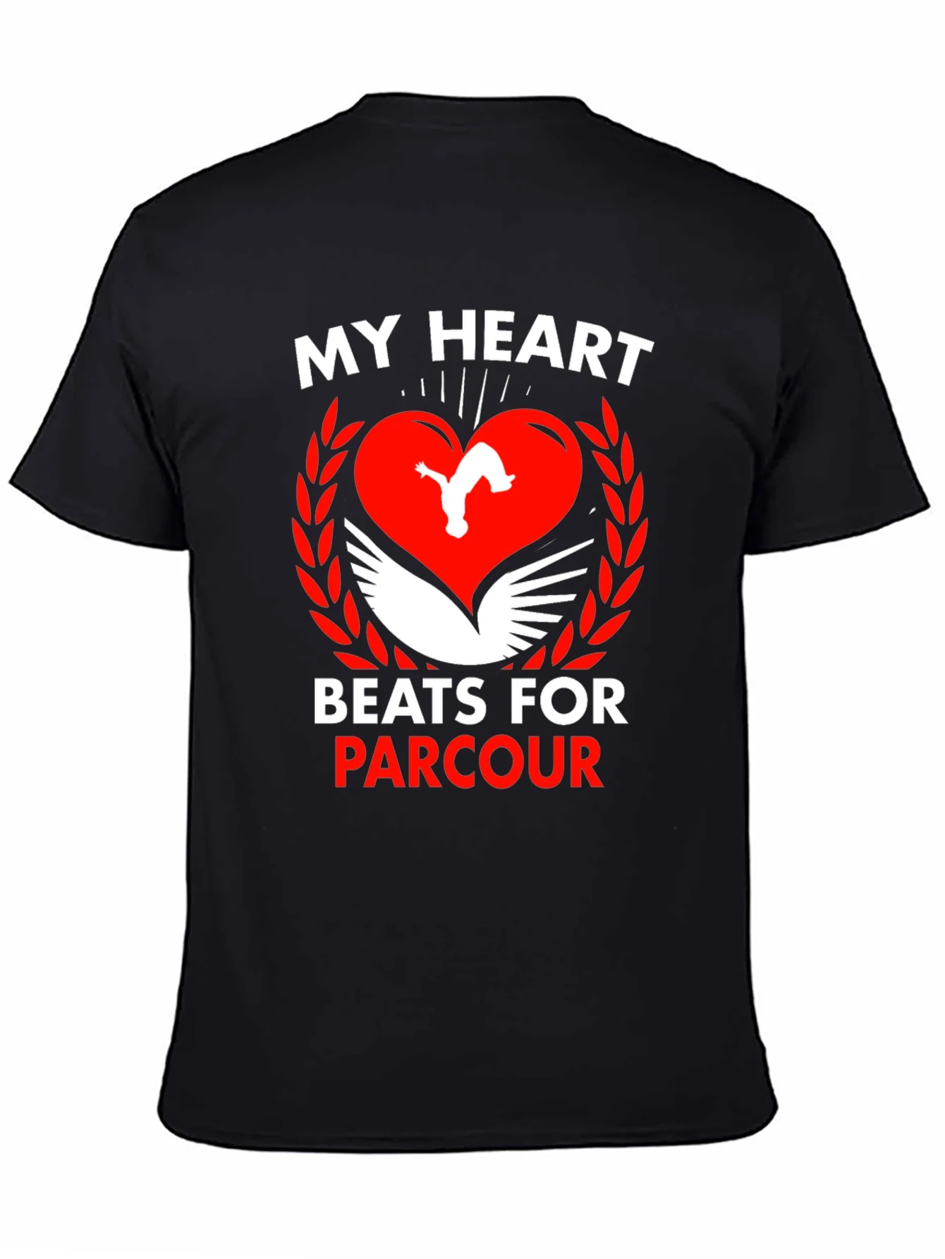 Parkour Heartbeat T-Shirt - My Heart Beats for Parkour