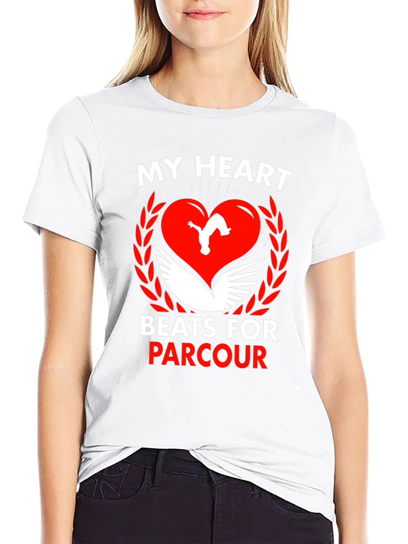 Parkour Heartbeat T-Shirt - My Heart Beats for Parkour