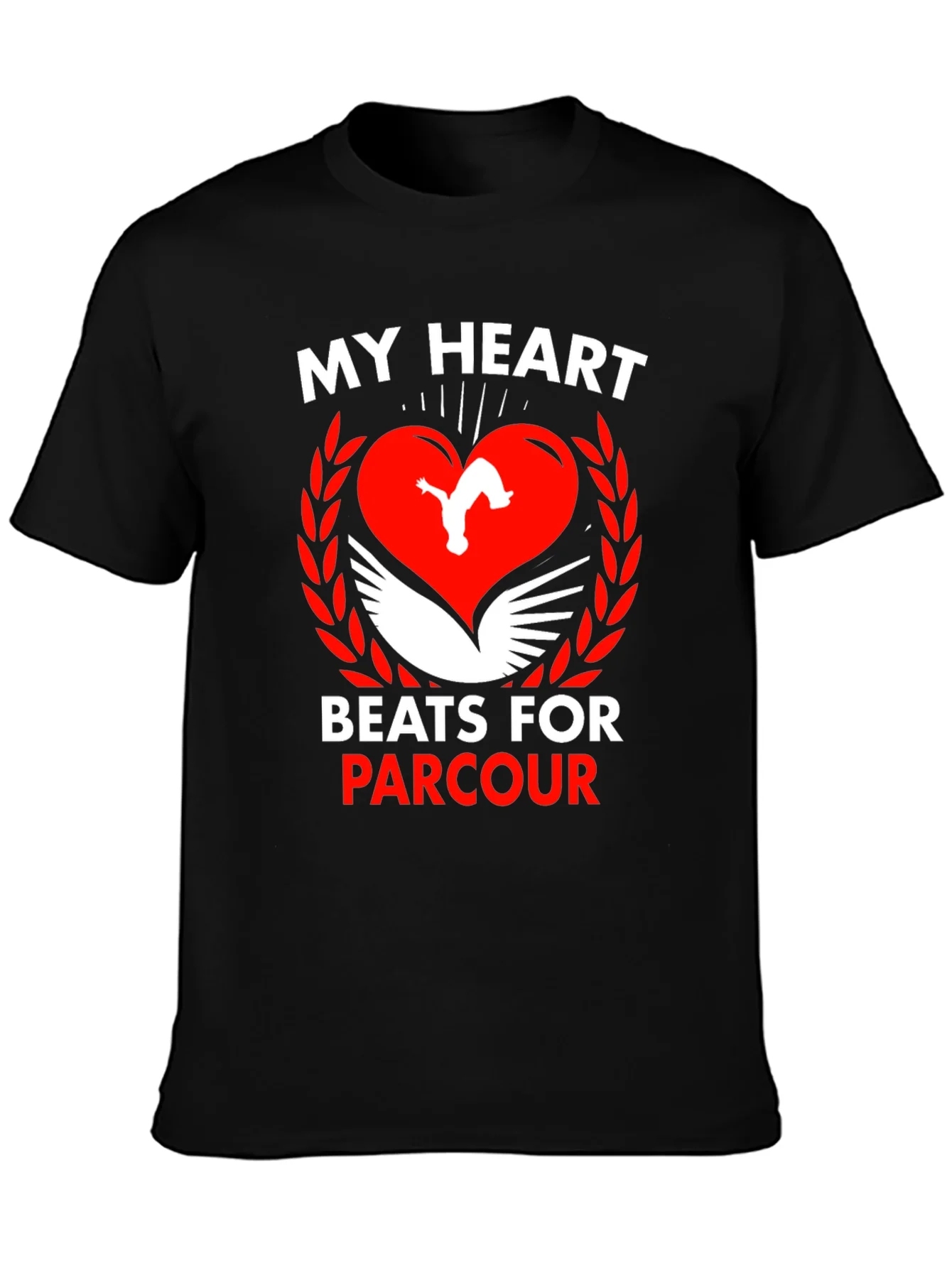 Parkour Heartbeat T-Shirt - My Heart Beats for Parkour