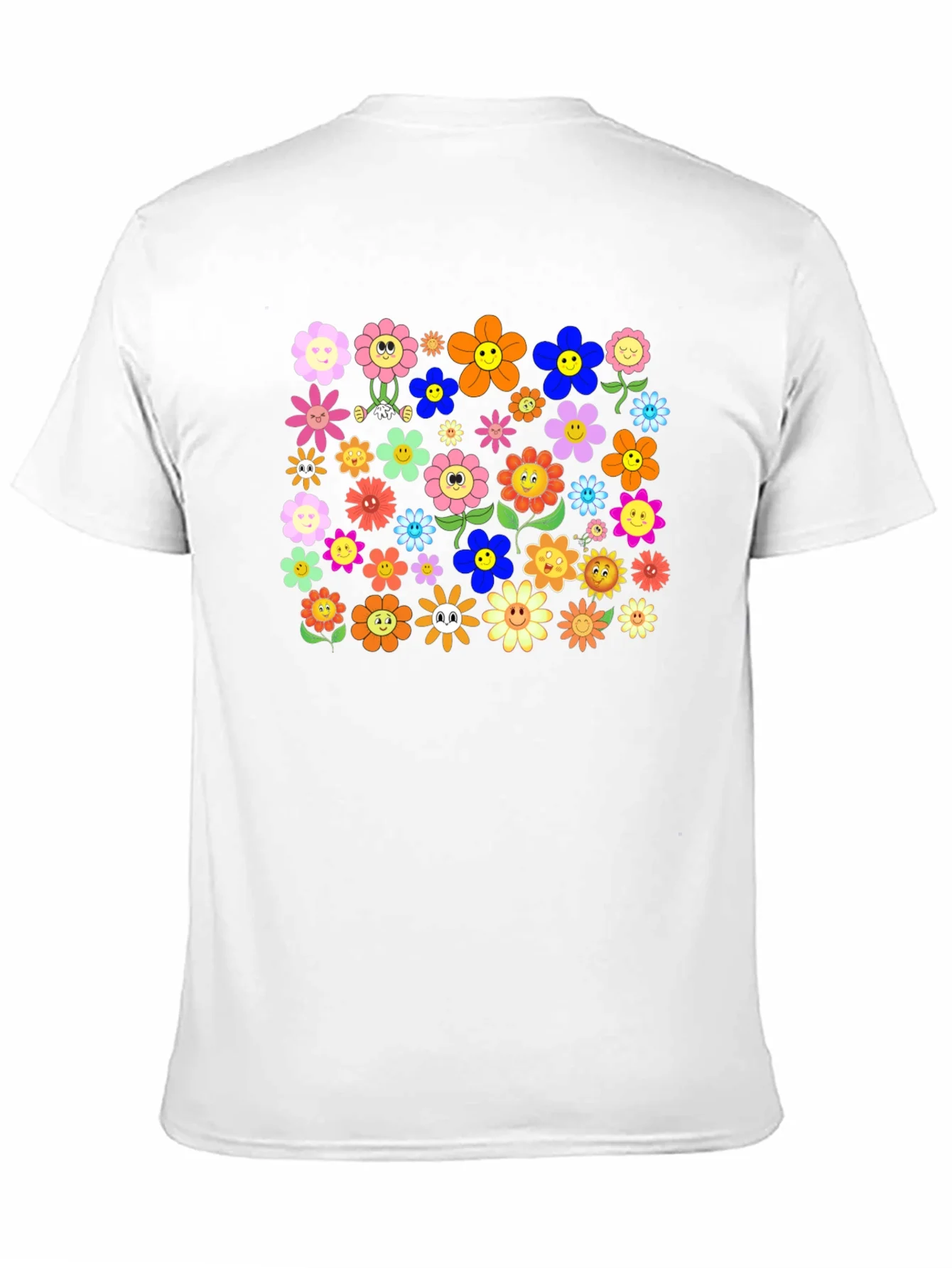 Groovy Flower Power T-Shirt - Retro Floral Tee