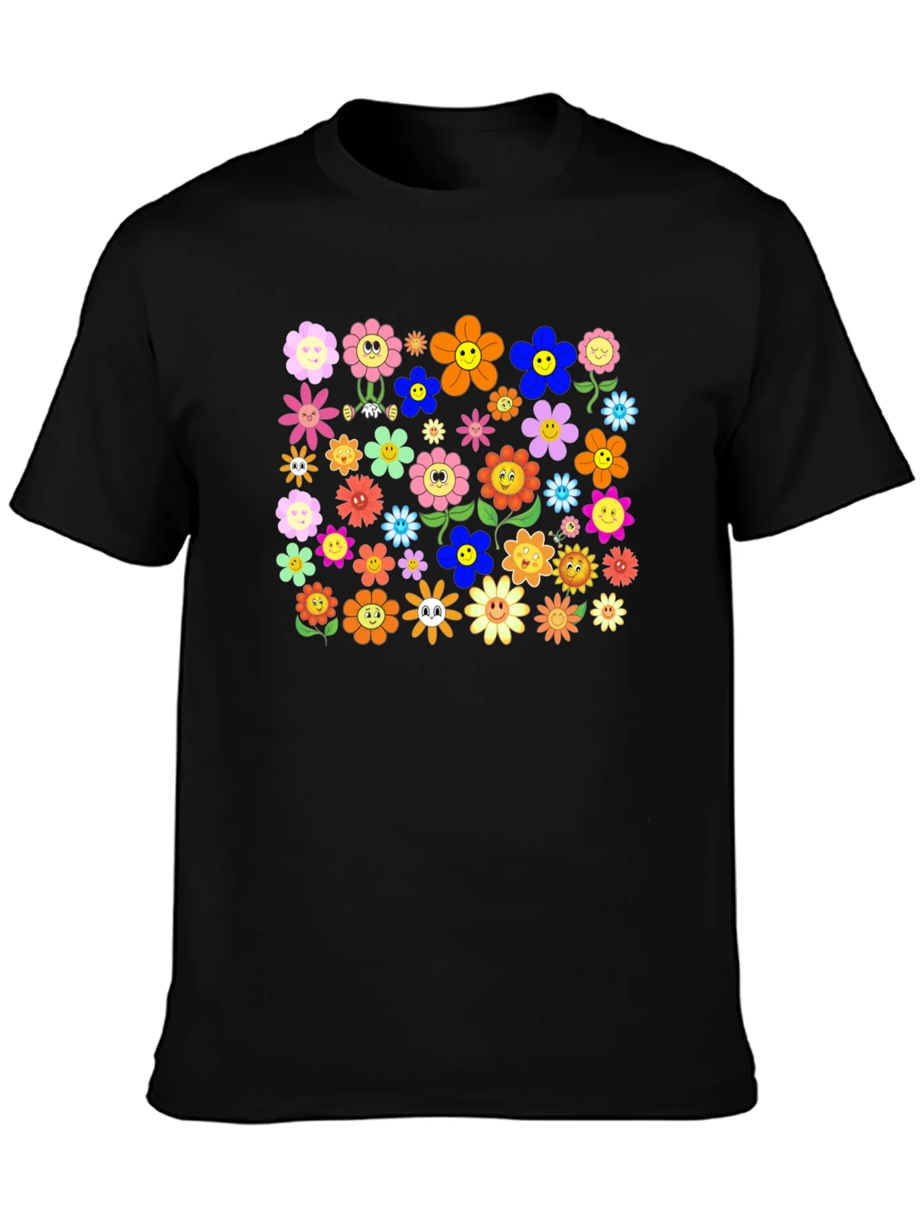 Groovy Flower Power T-Shirt - Retro Floral Tee