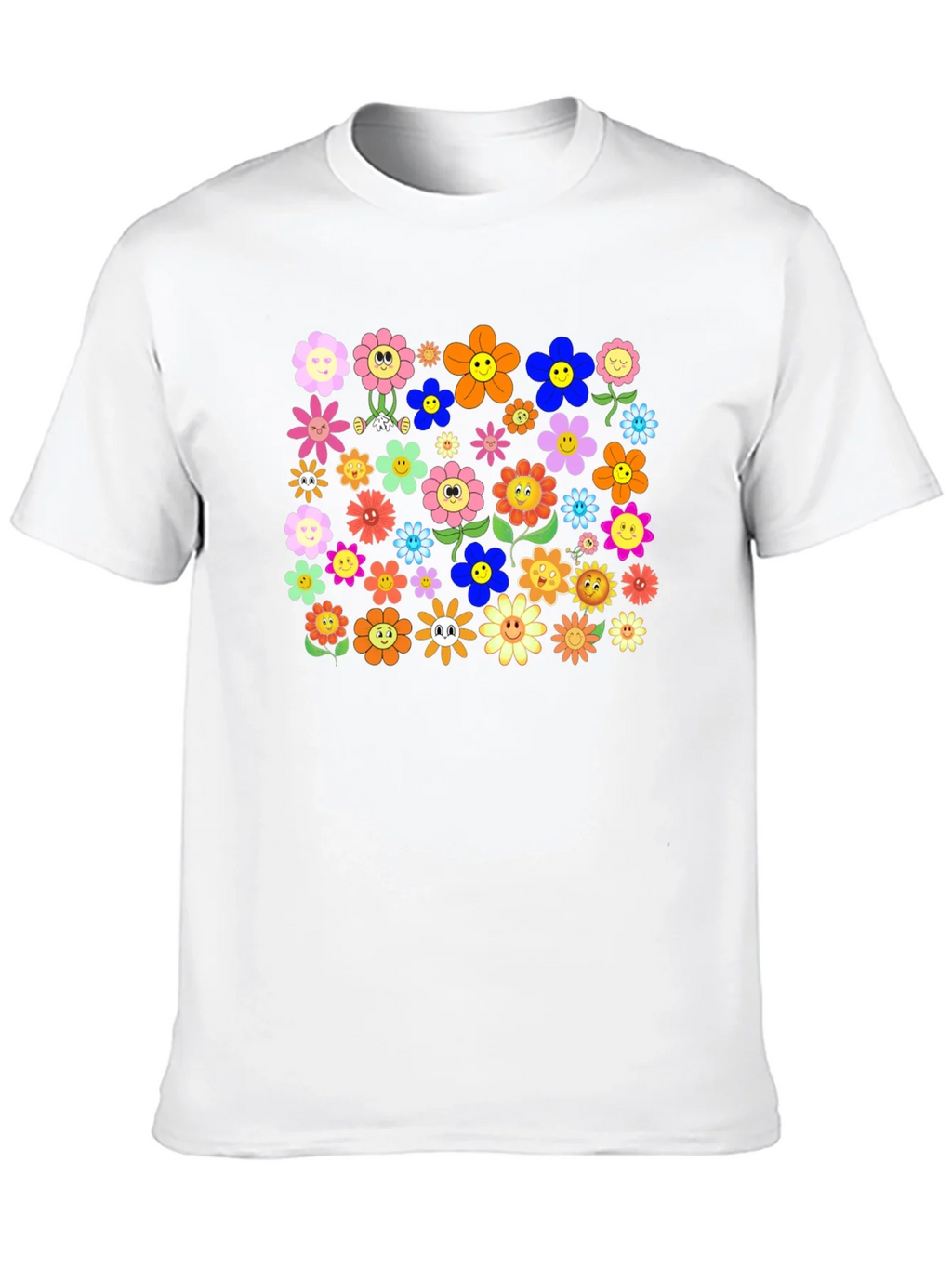 Groovy Flower Power T-Shirt - Retro Floral Tee
