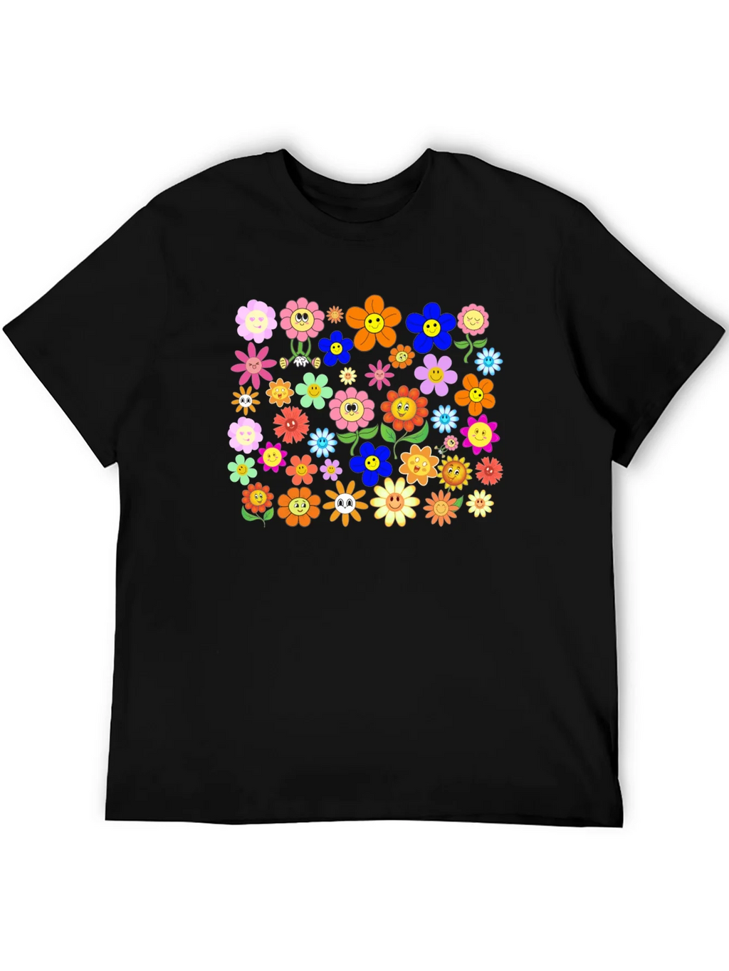 Groovy Flower Power T-Shirt - Retro Floral Tee