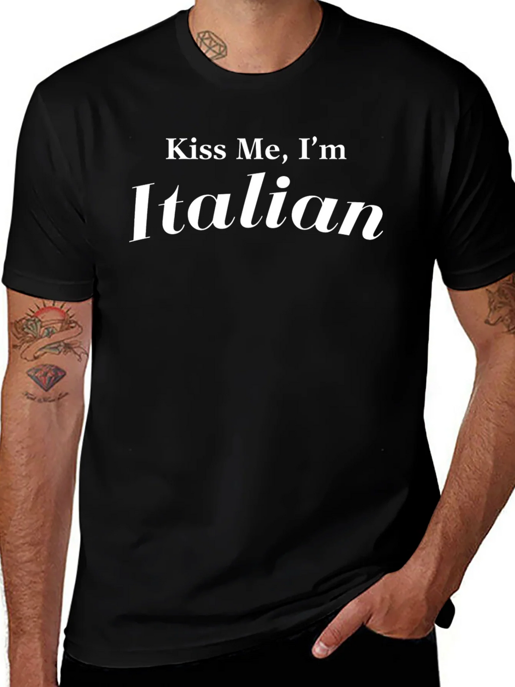 Kiss Me Im Italian T-Shirt - St Patricks Day