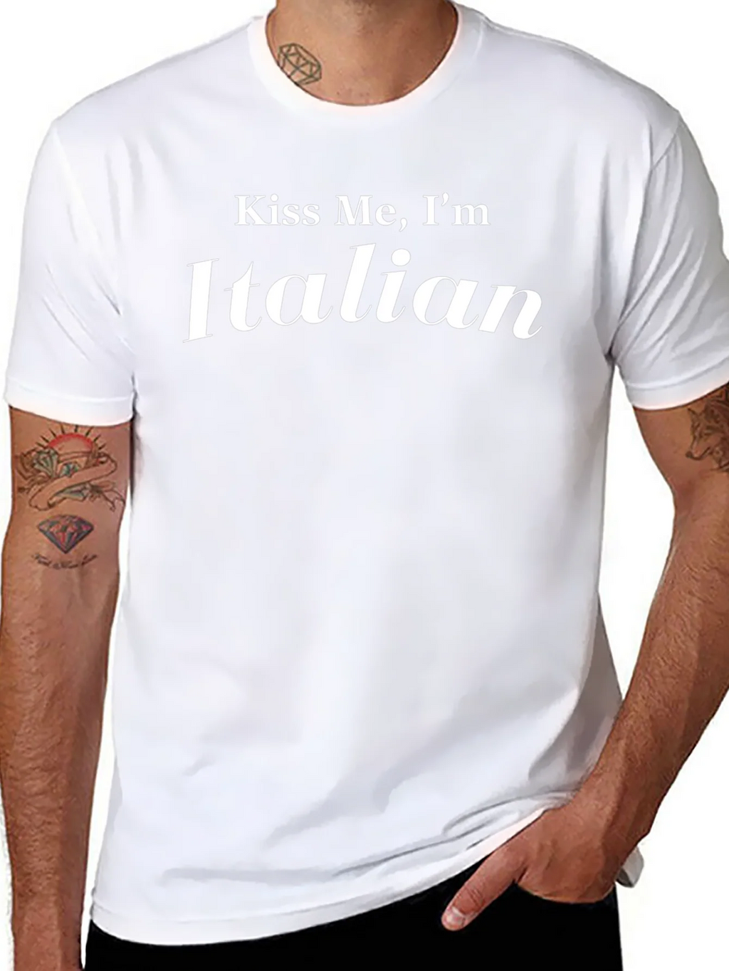 Kiss Me Im Italian T-Shirt - St Patricks Day