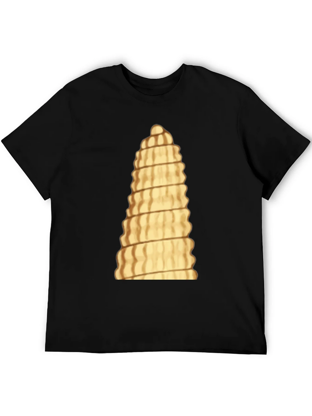 Unique Pasta Tower Black T-Shirt