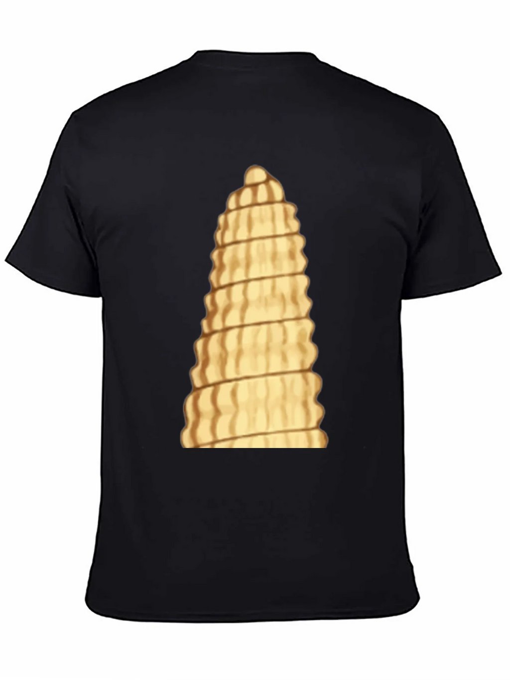Unique Pasta Tower Black T-Shirt