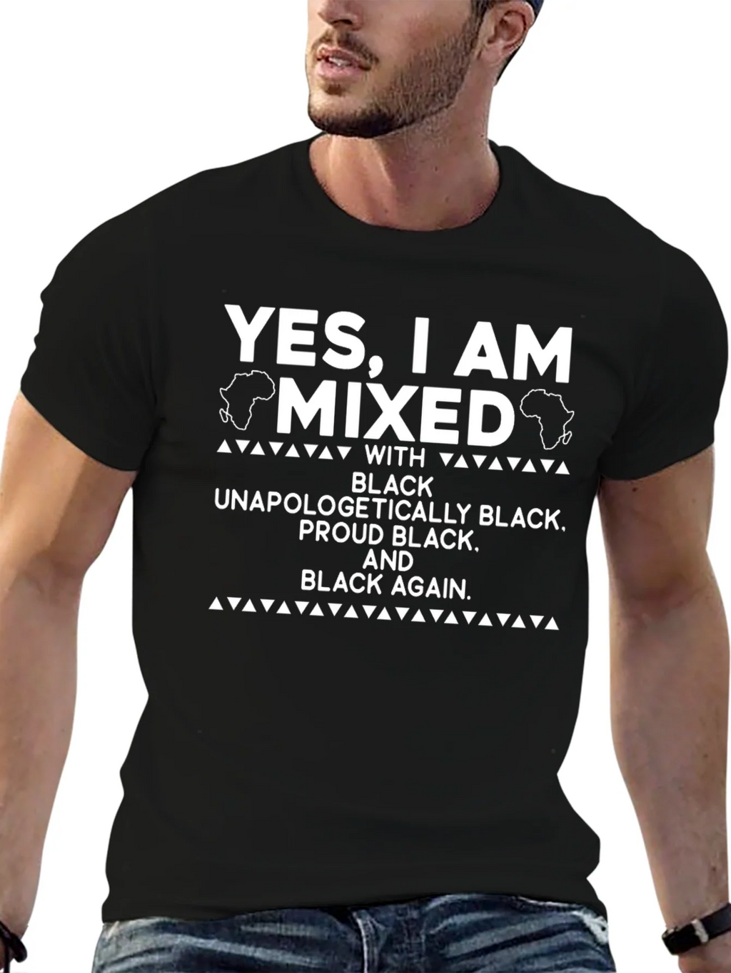 Mixed Black Pride T-Shirt - Unapologetically Black