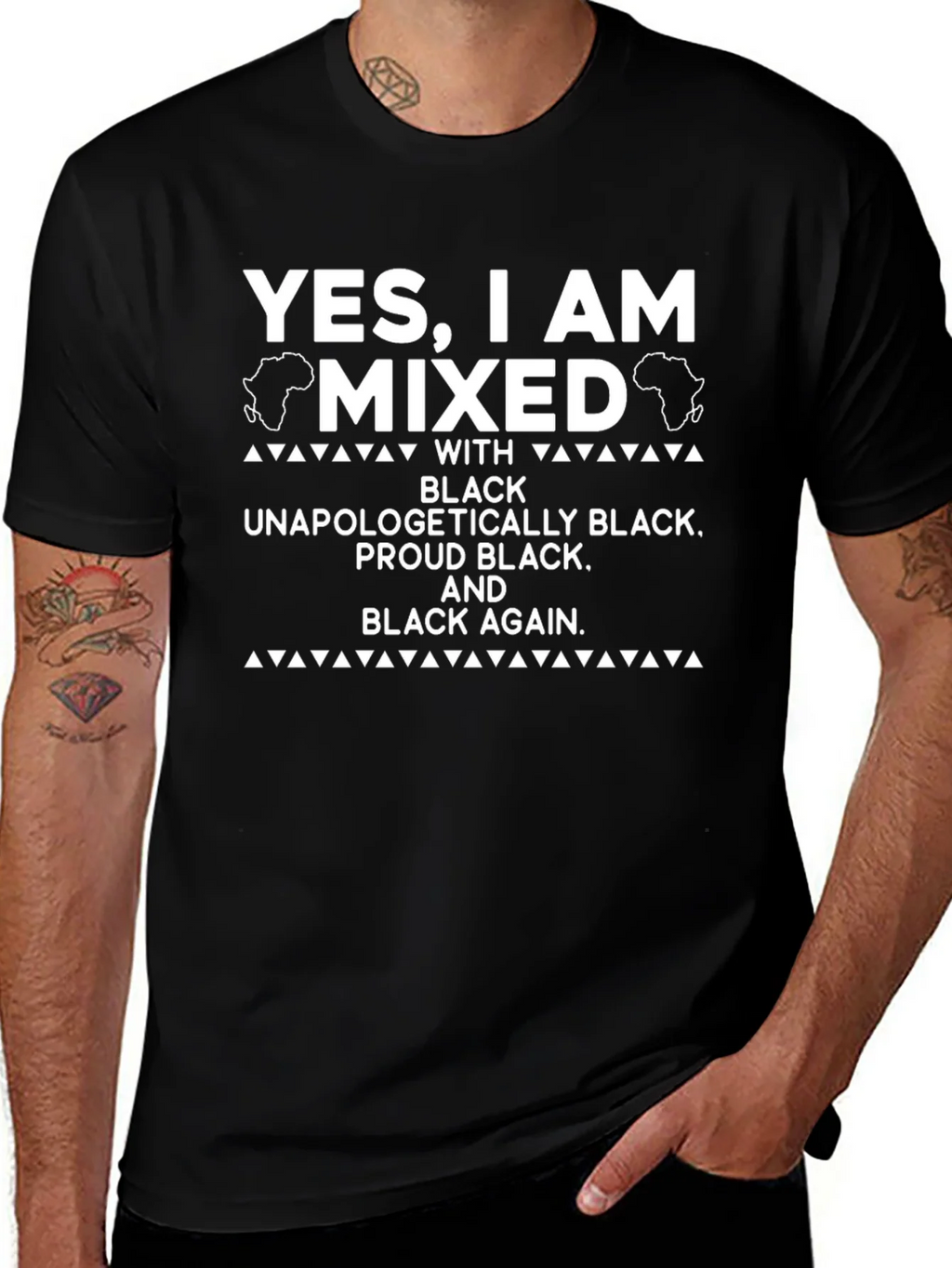 Mixed Black Pride T-Shirt - Unapologetically Black