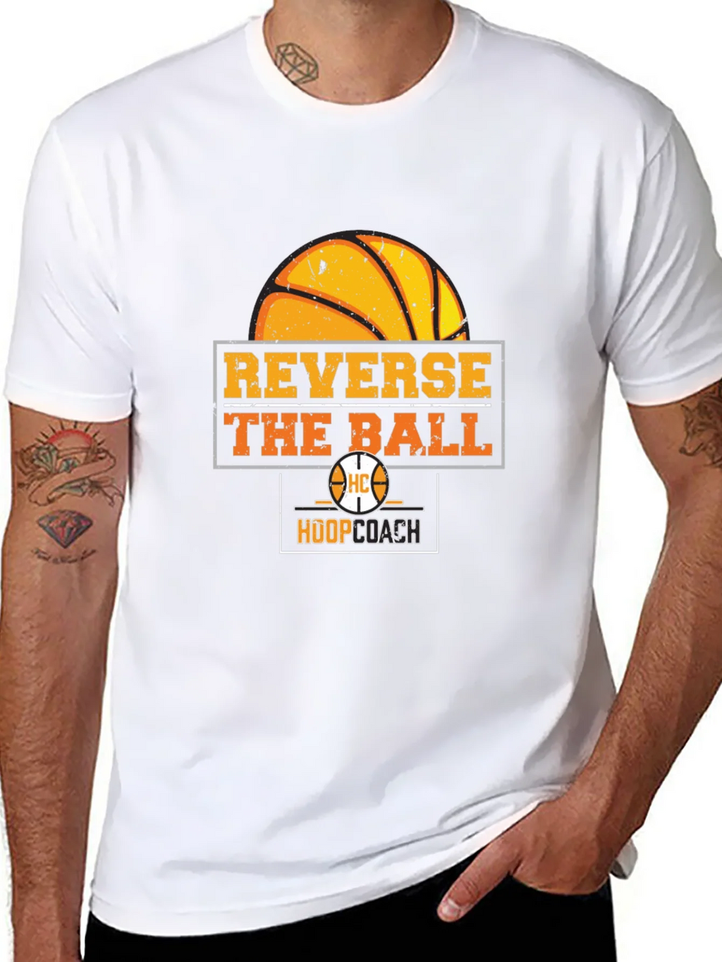 Reverse the Ball T-Shirt - Basketball Hoop Coach
