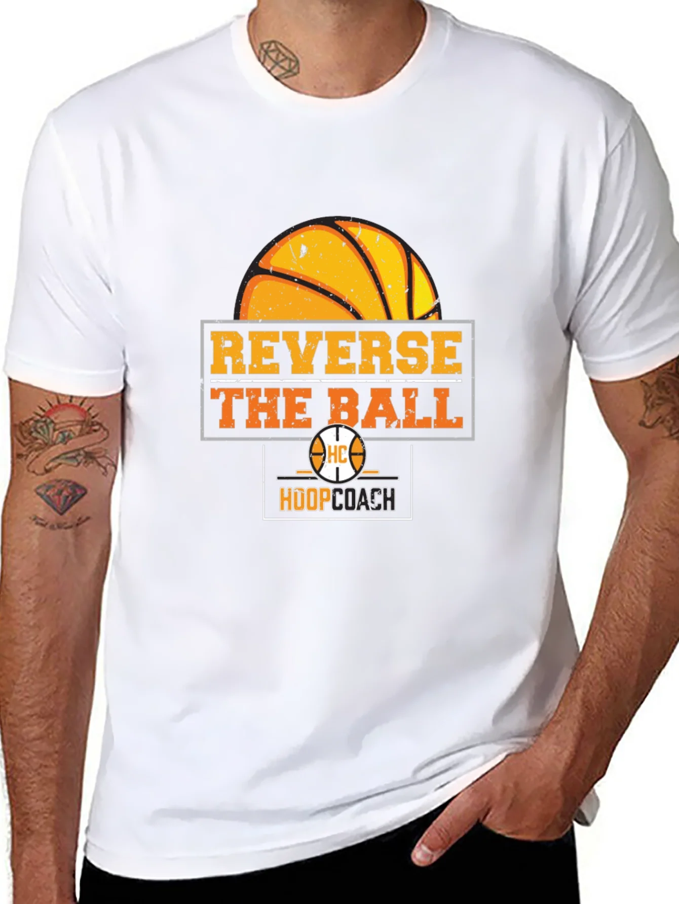 Reverse the Ball T-Shirt - Basketball Hoop Coach
