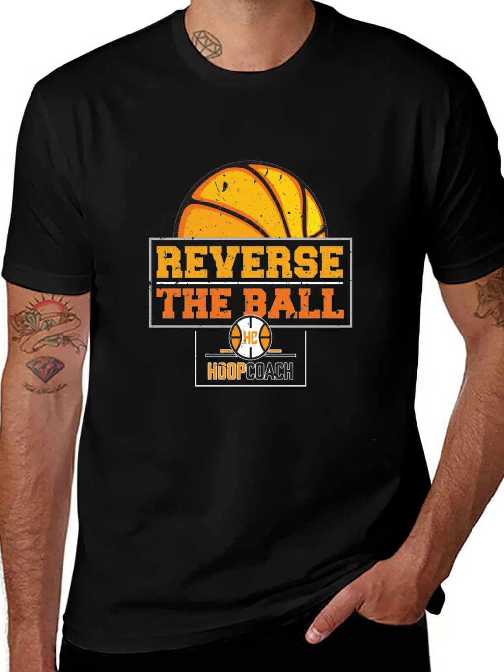 Reverse the Ball T-Shirt - Basketball Hoop Coach