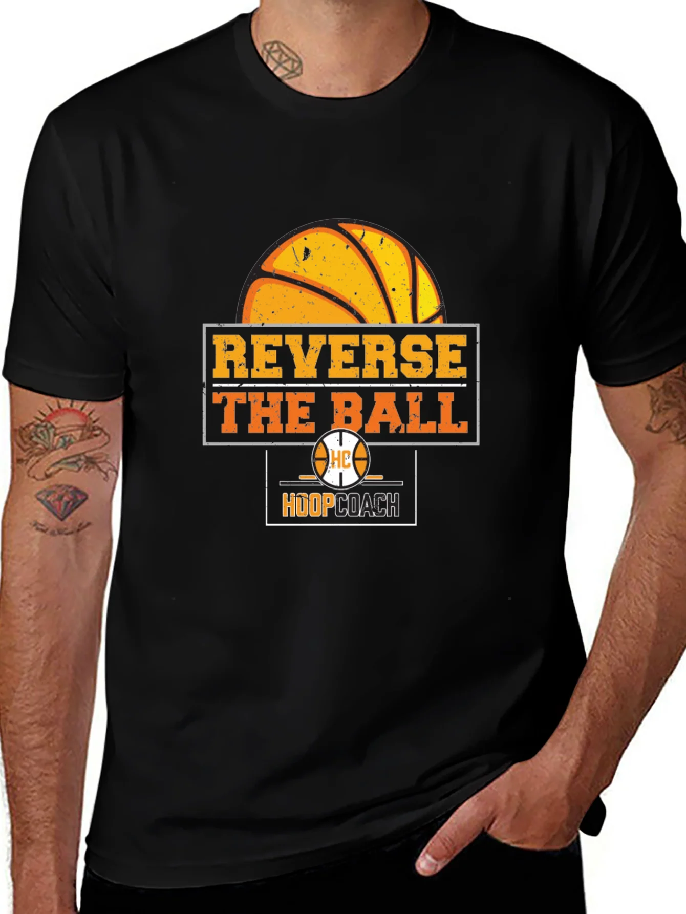 Reverse the Ball T-Shirt - Basketball Hoop Coach