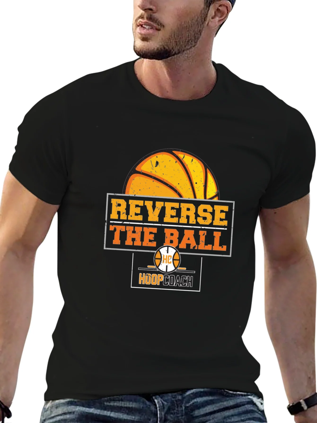 Reverse the Ball T-Shirt - Basketball Hoop Coach