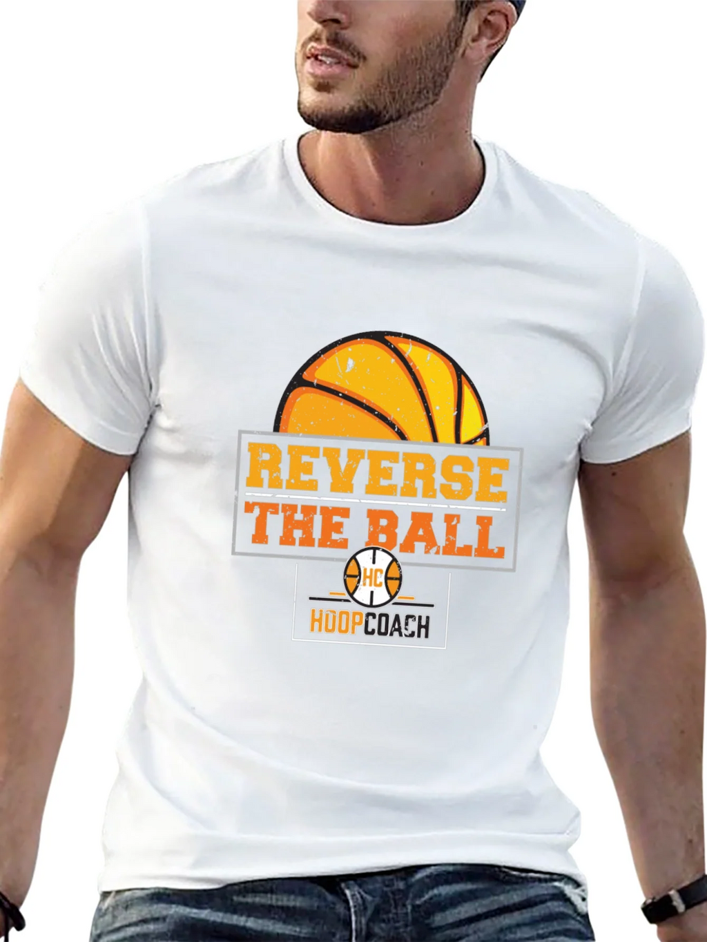 Reverse the Ball T-Shirt - Basketball Hoop Coach