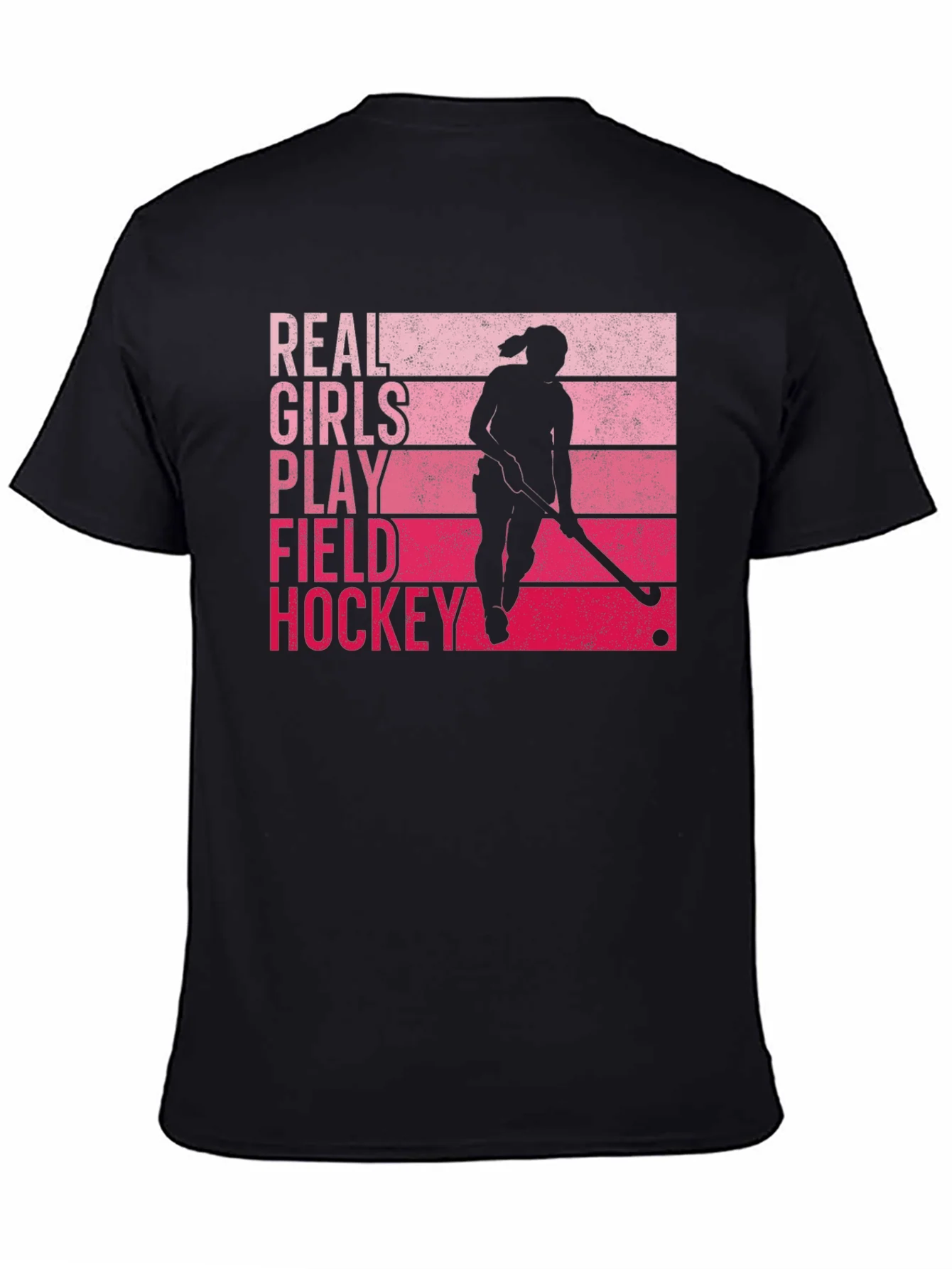 Real Girls Play Field Hockey Graphic T-Shirt