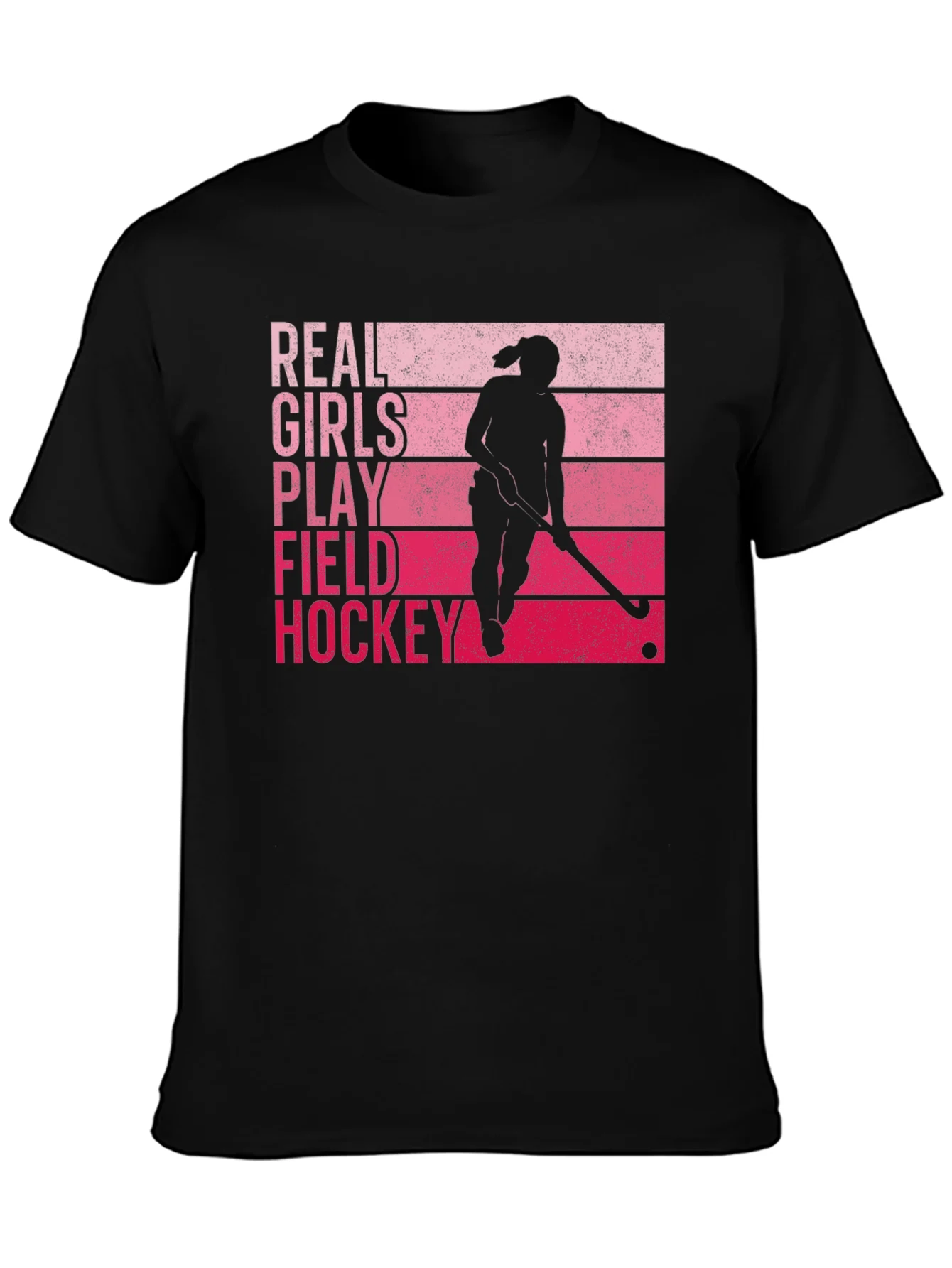 Real Girls Play Field Hockey Graphic T-Shirt