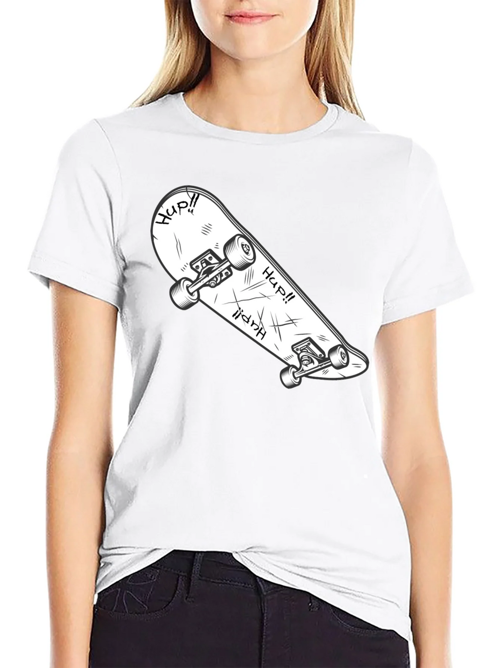 Skateboard Graphic T-Shirt - Cool & Casual