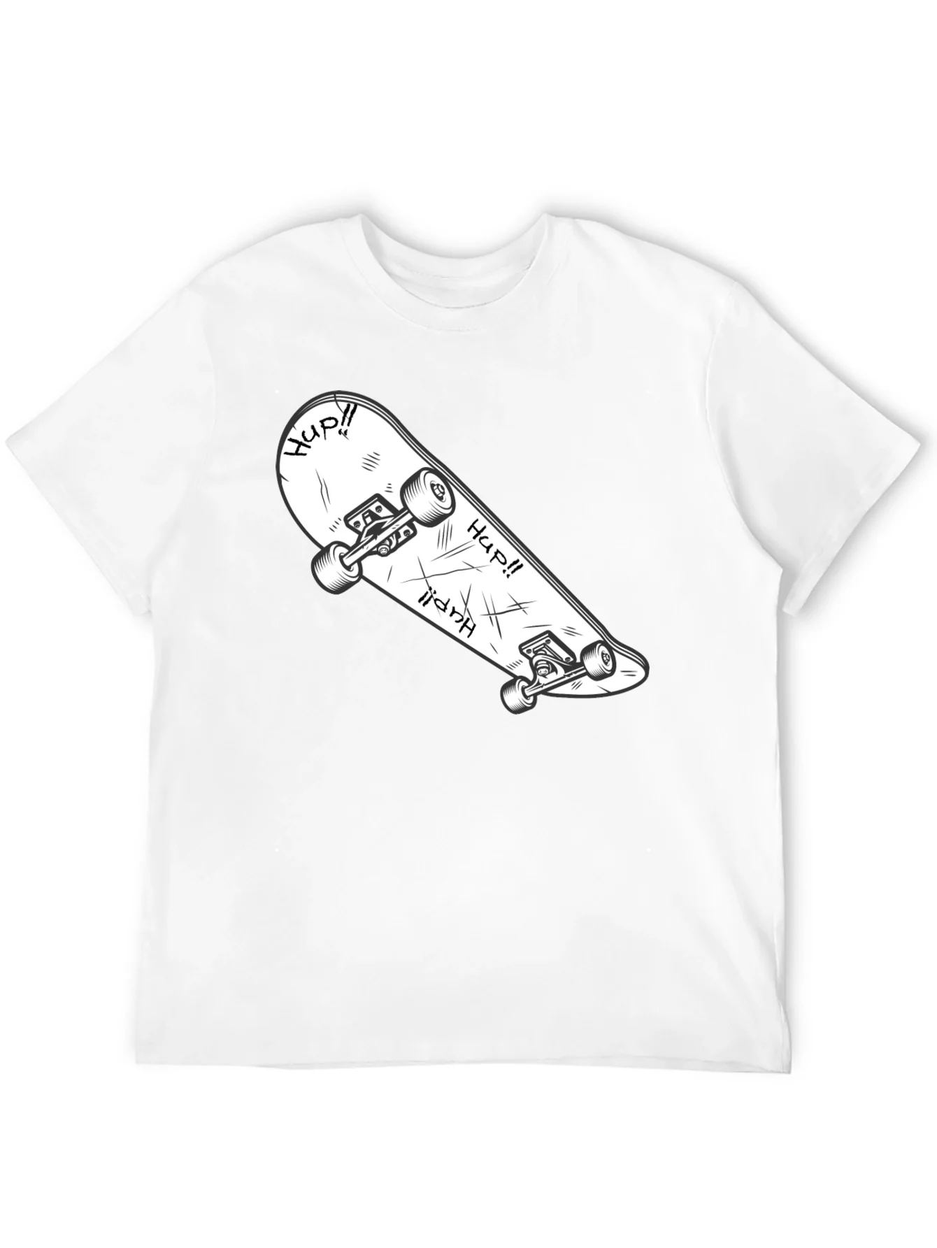 Skateboard Graphic T-Shirt - Cool & Casual