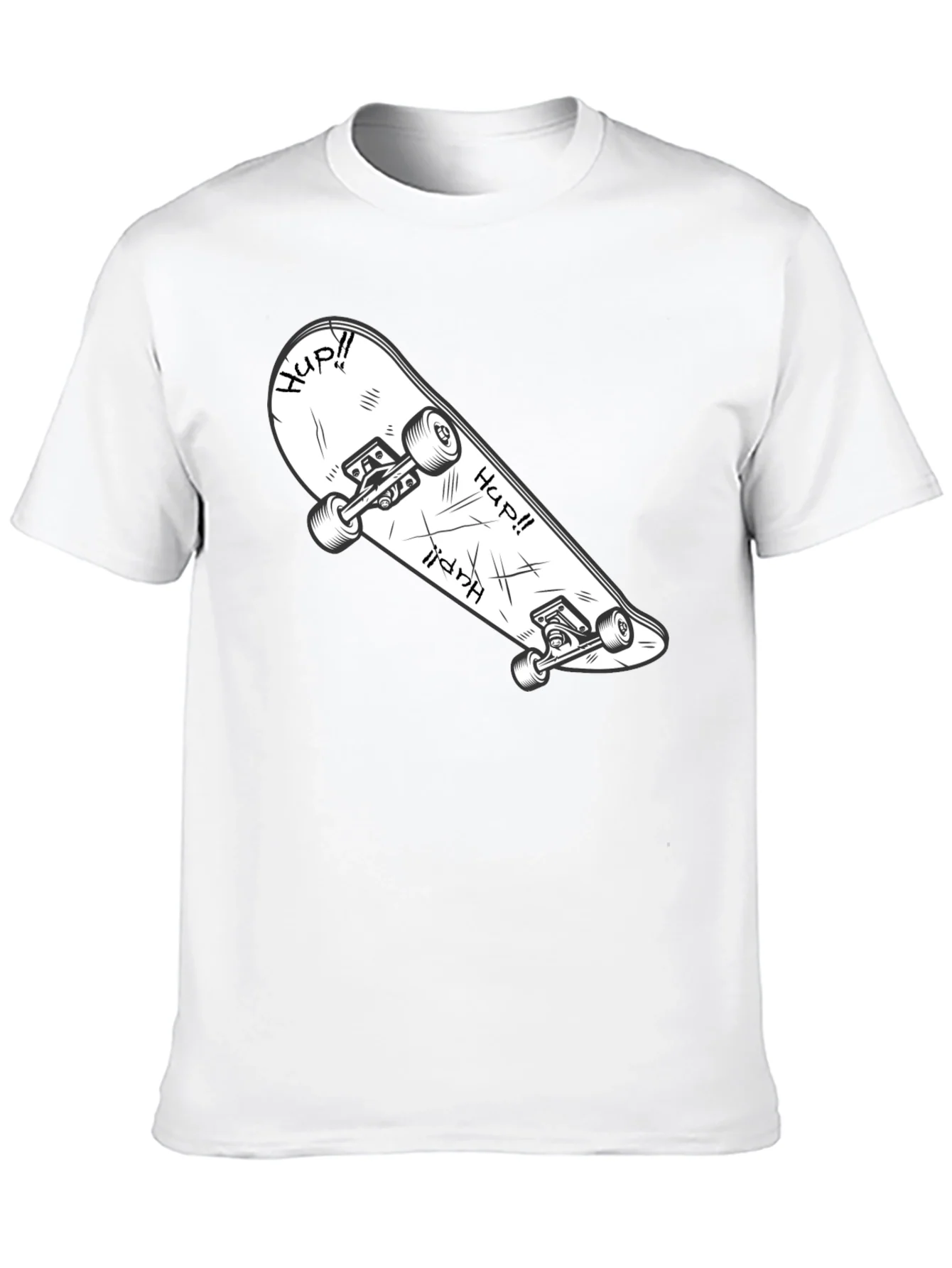 Skateboard Graphic T-Shirt - Cool & Casual