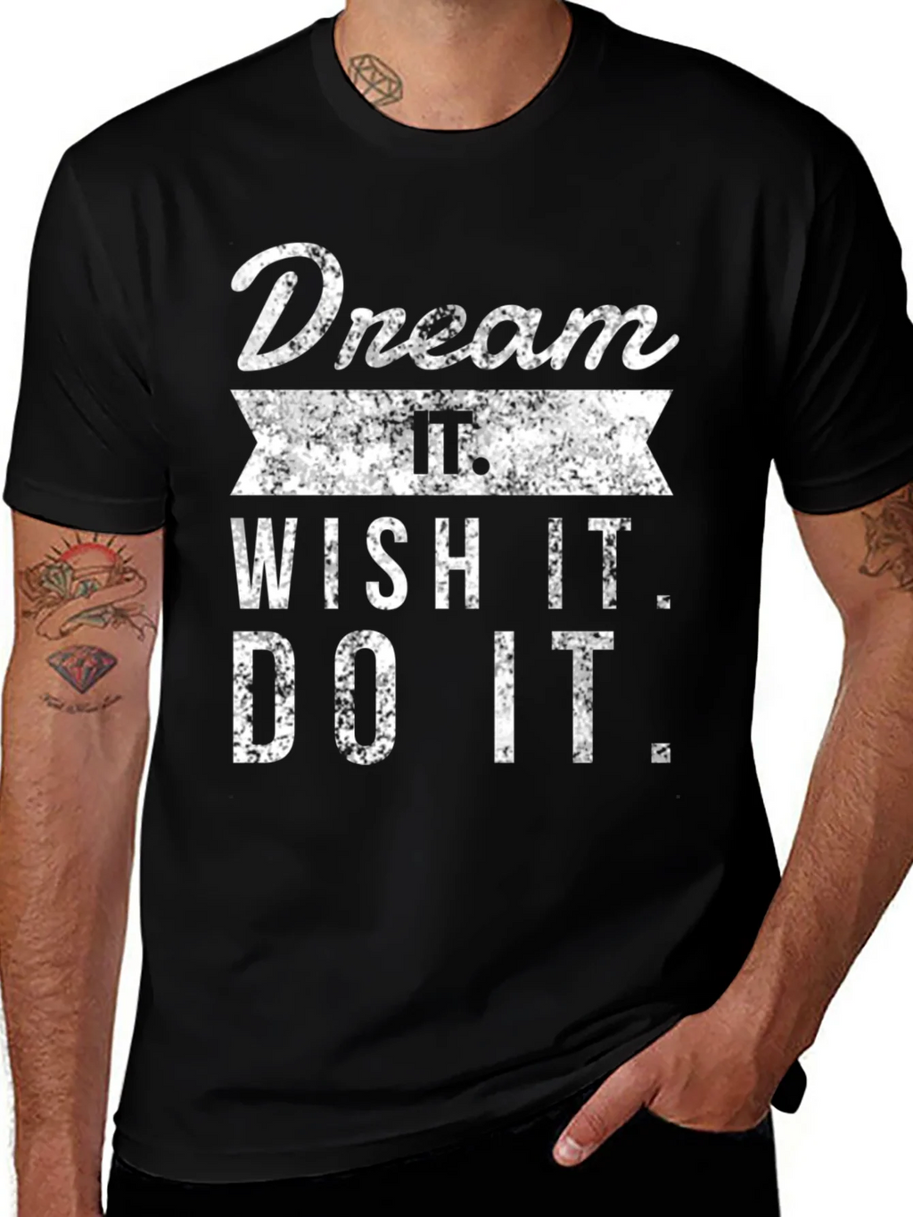 Dream Wish Do It Mens Graphic Tee