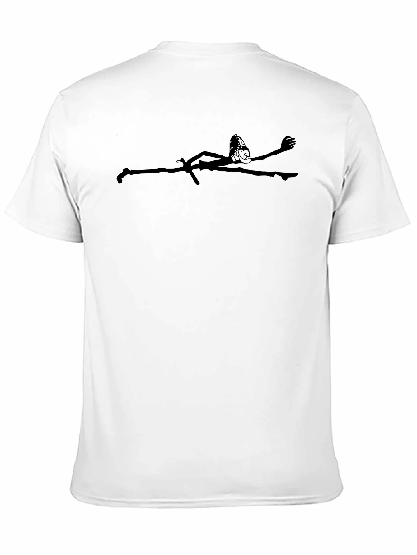 Minimalist Gymnast Graphic Black T-Shirt