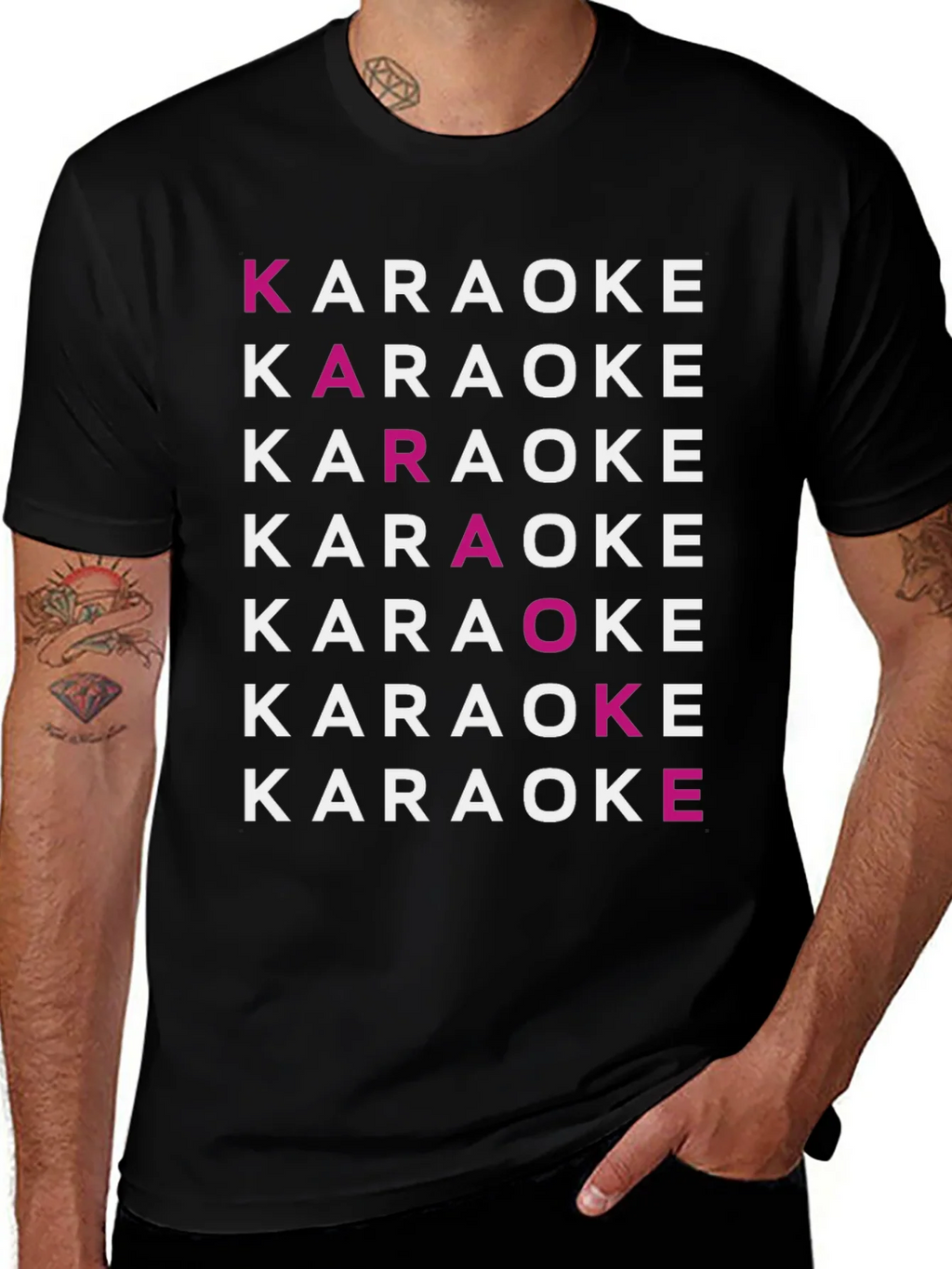 Karaoke Typography Graphic Tee