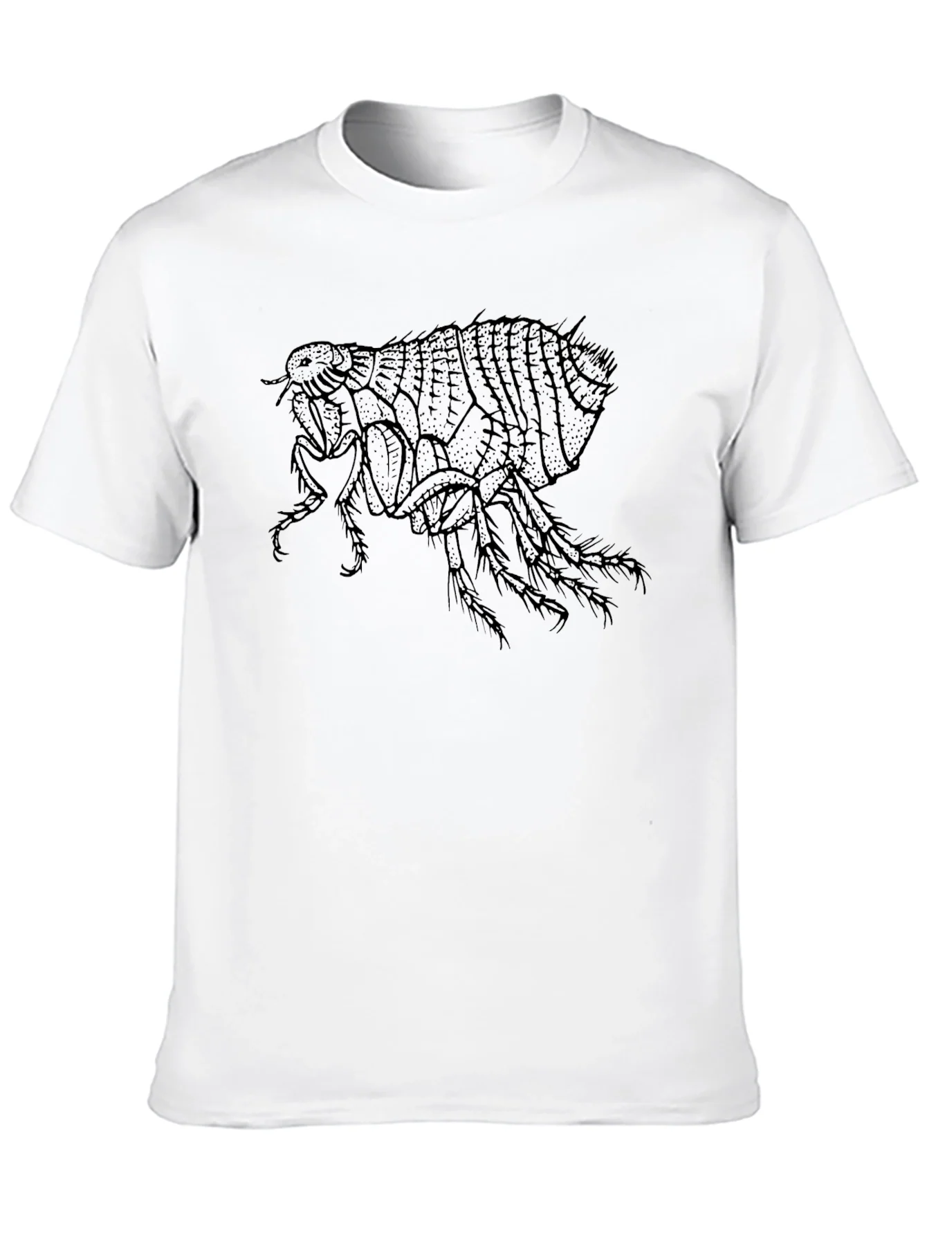Flea Graphic T-Shirt - Unique Insect Design
