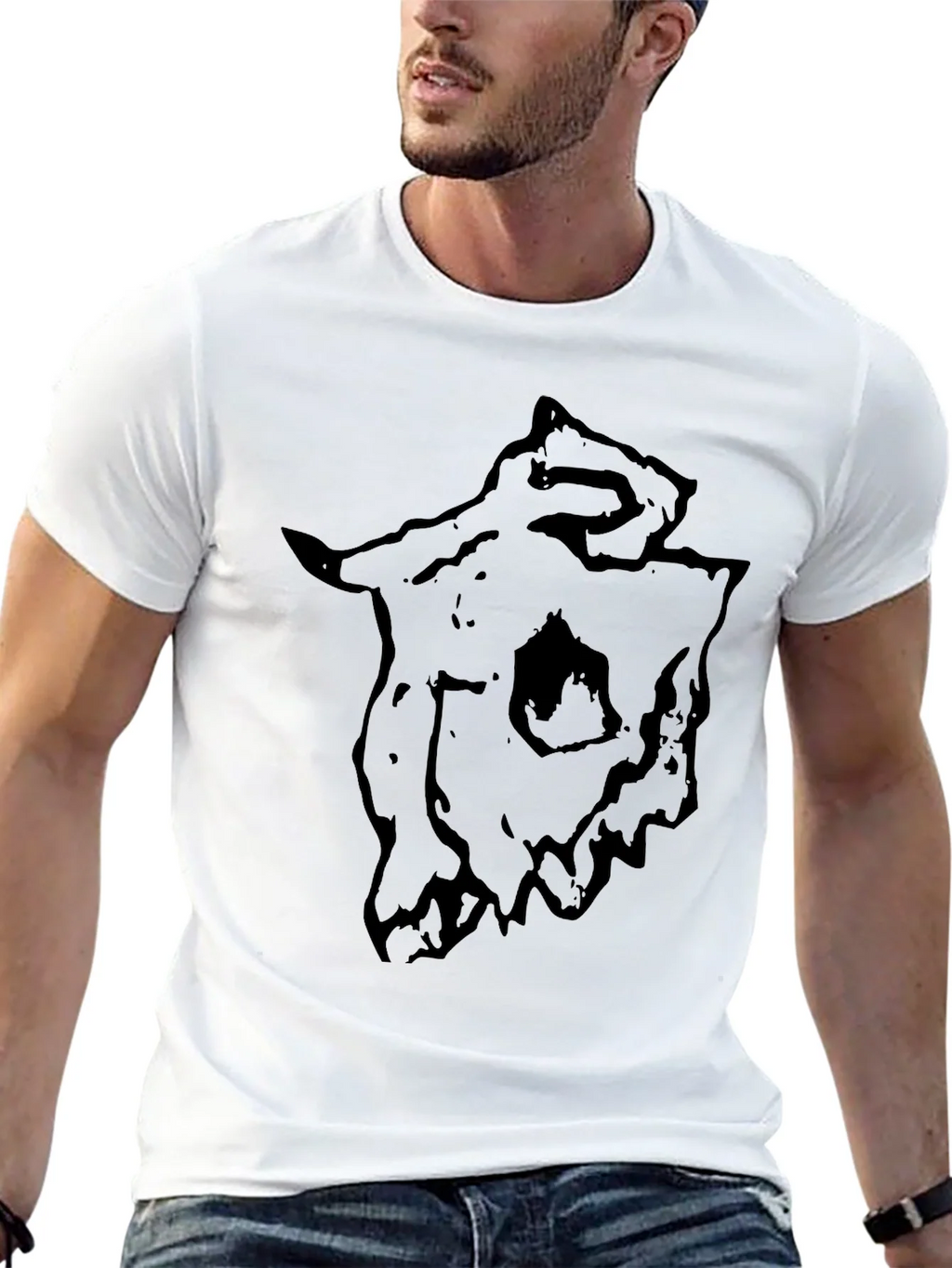 Dark Skull Graphic Tee - Mens Black T-Shirt