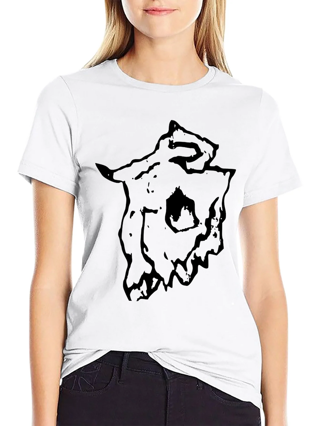 Dark Skull Graphic Tee - Mens Black T-Shirt