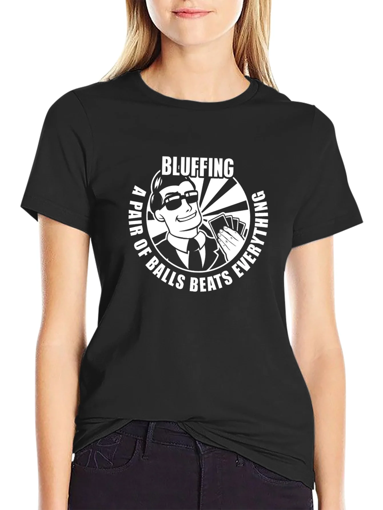 Bluffing T-Shirt: A Pair Beats Everything!