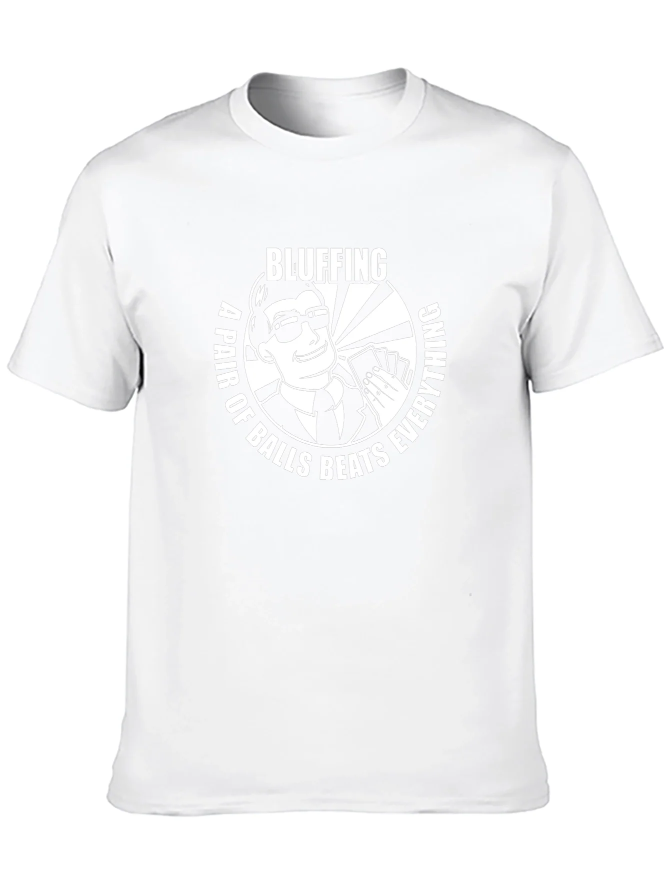 Bluffing T-Shirt: A Pair Beats Everything!