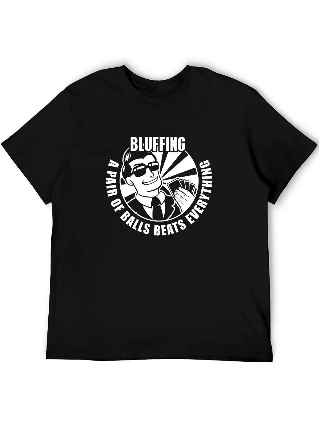 Bluffing T-Shirt: A Pair Beats Everything!