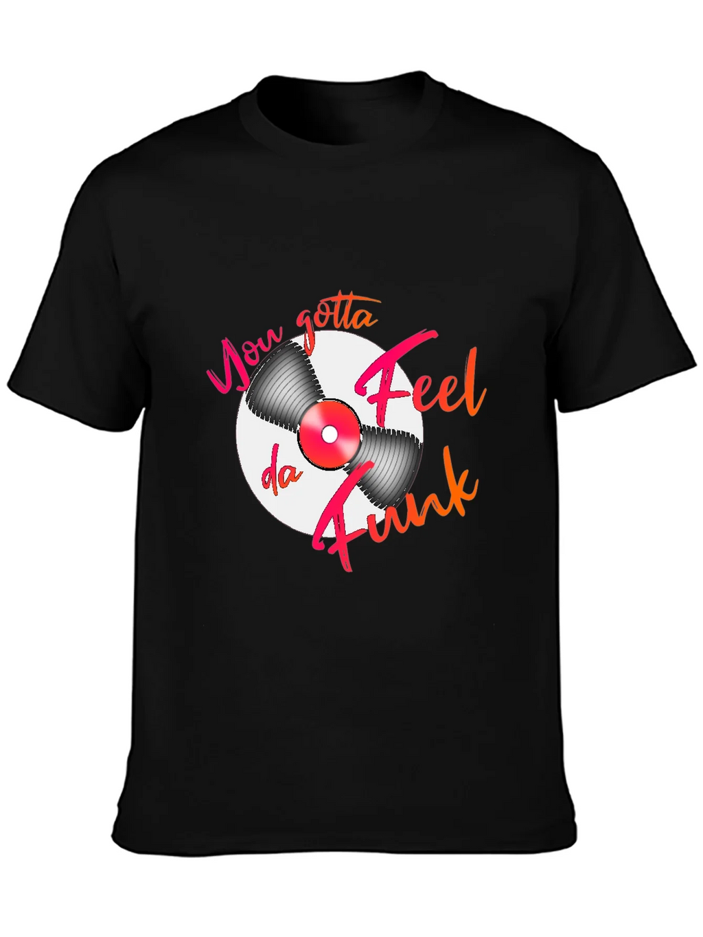 Feel Da Funk Graphic T-Shirt - Black
