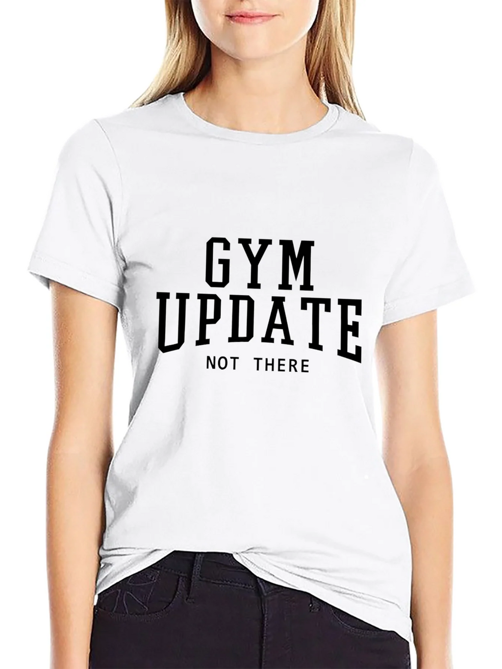 Gym Update - Not There Black T-Shirt