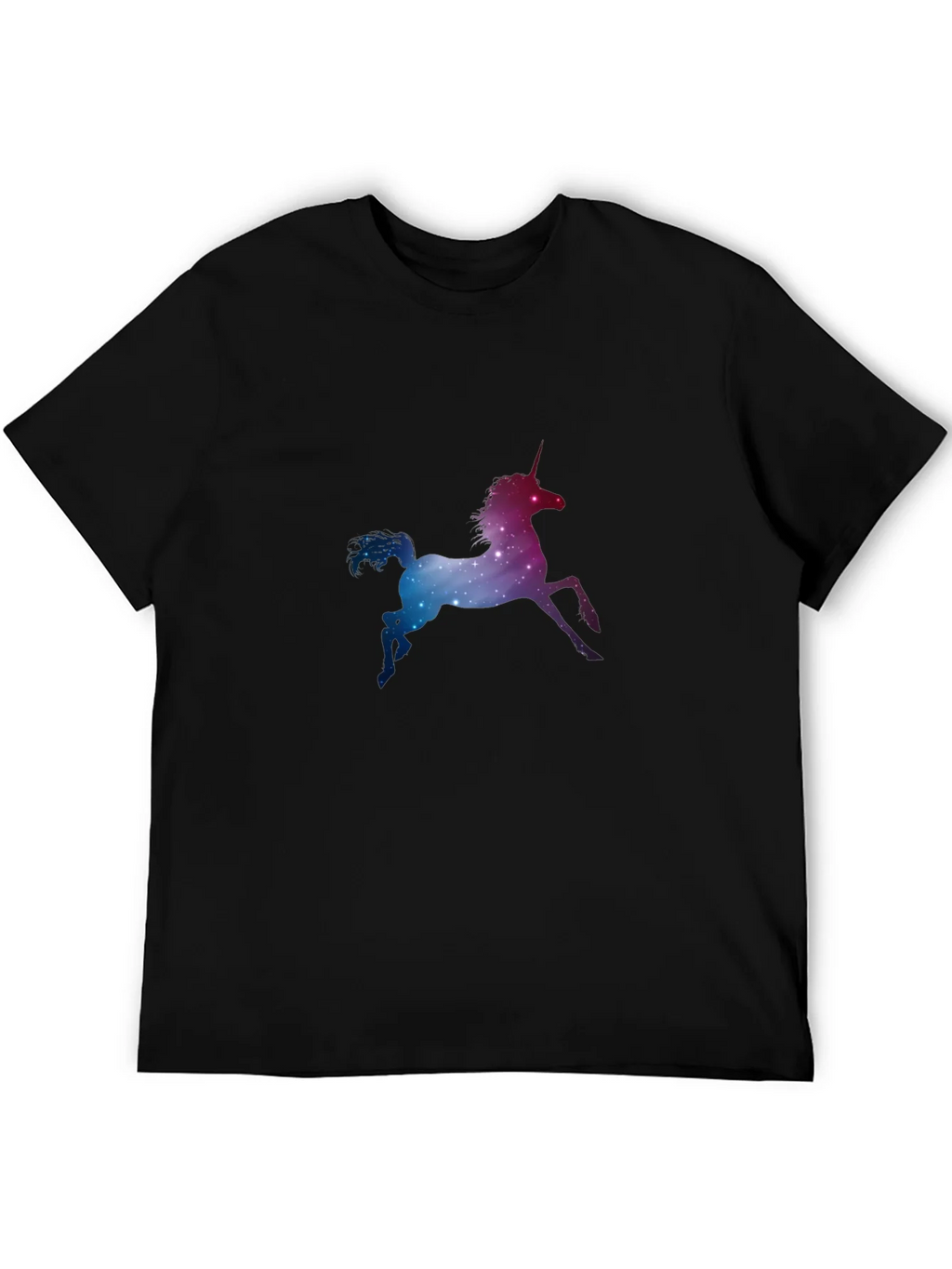 Unicorn Galaxy Black T-Shirt